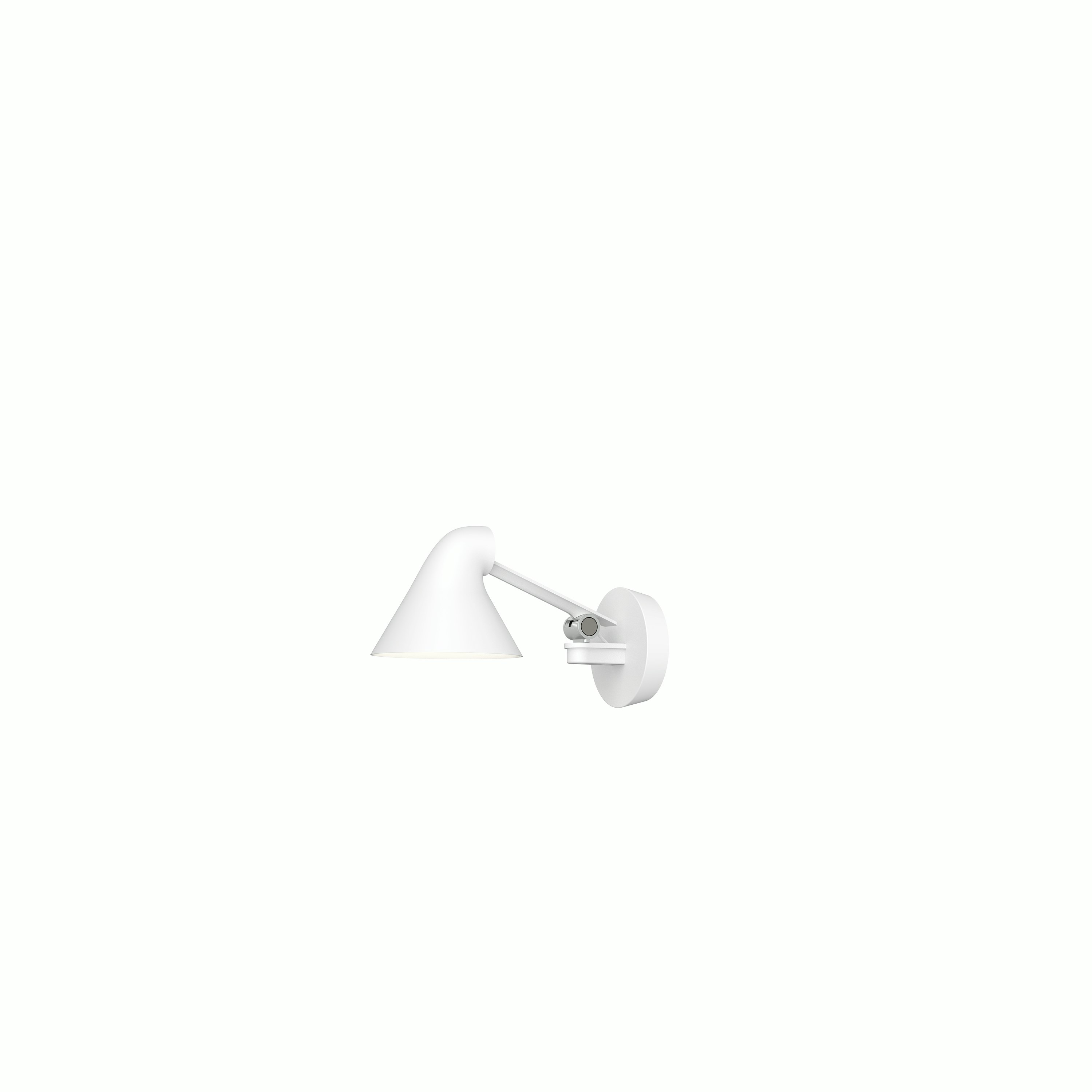 NJP Wall - Short Arm, wall box included, White, LED 2700K