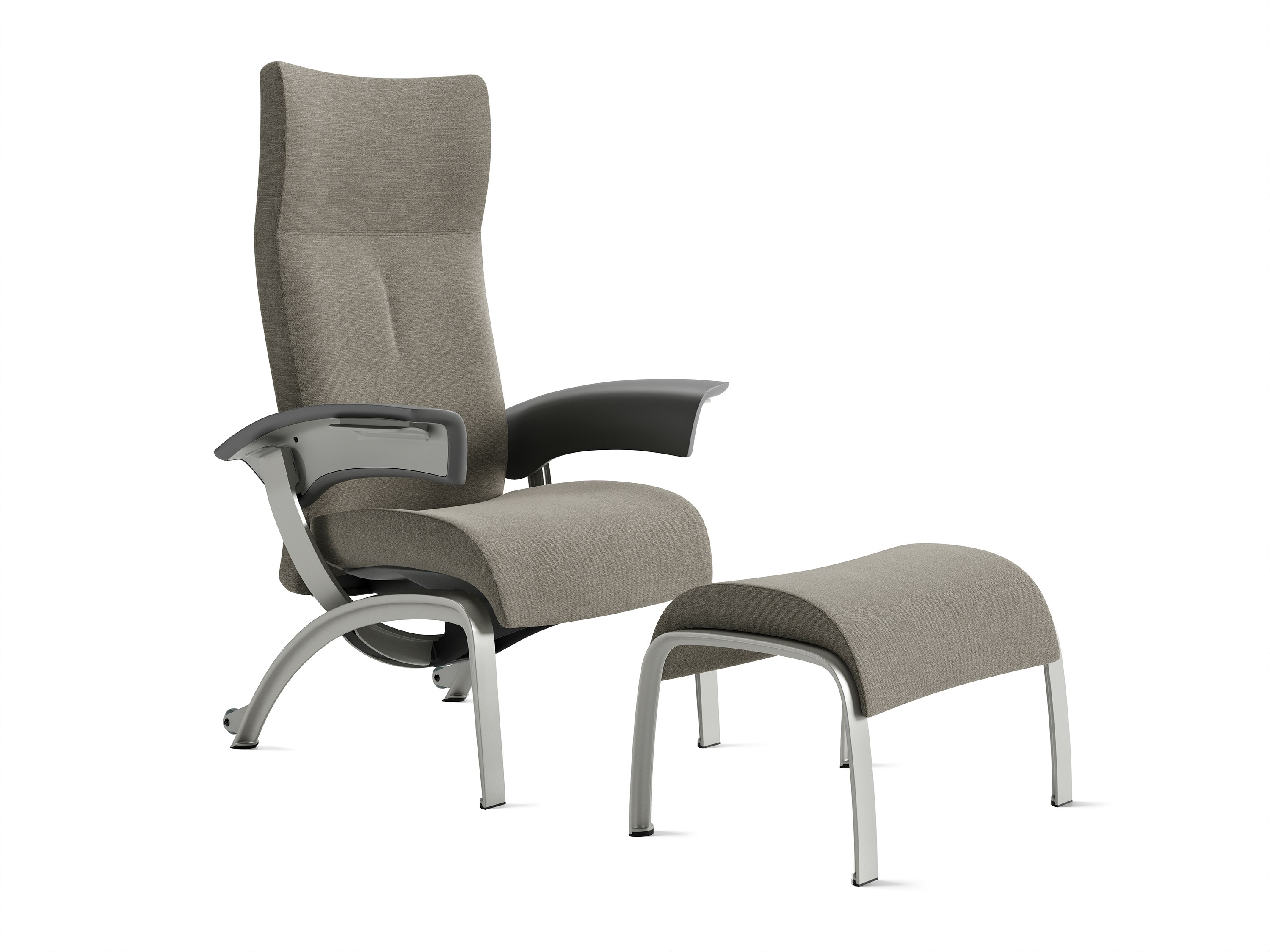 Nala Patient Chair angle, grey