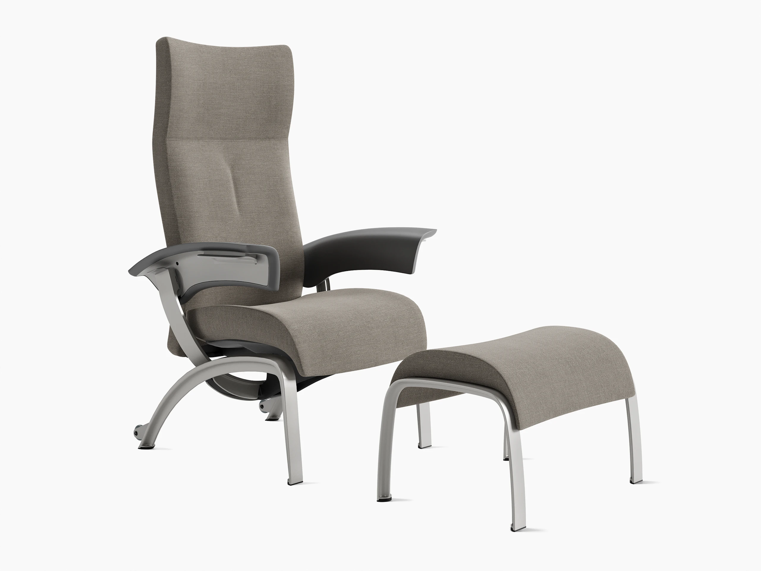 Nala Patient Chair angle, grey