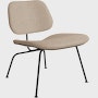 Eames Molded Plywood LCM - Upholstered,  Ebony,  Mode - Basket,  Black