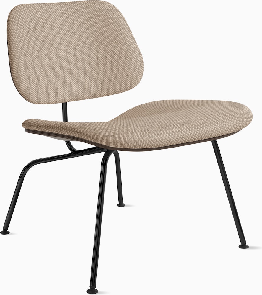 Eames Molded Plywood LCM - Upholstered,  Ebony,  Mode - Basket,  Black