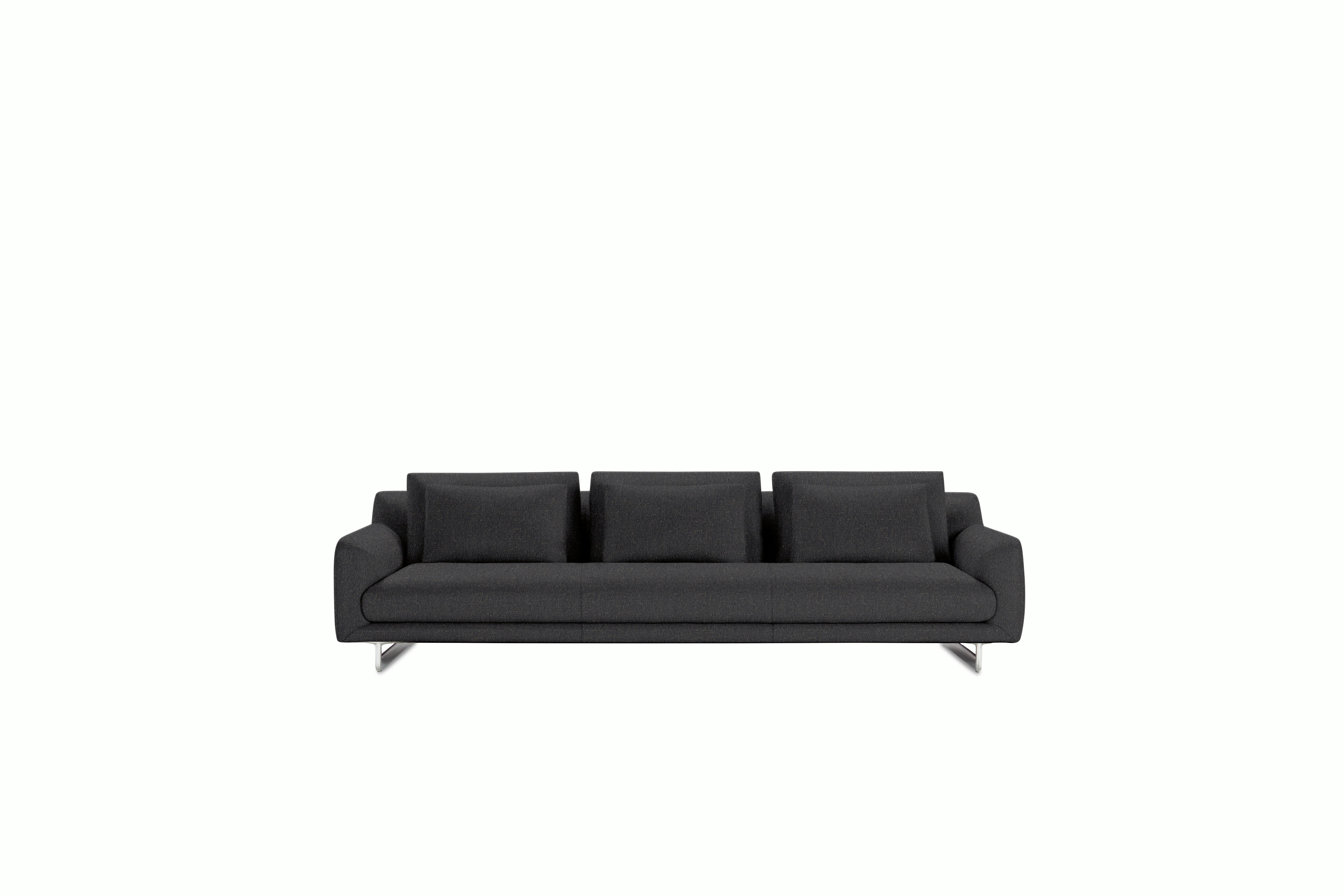 Lecco Sofa 110 - Album Linen, Millennium - Aluminum