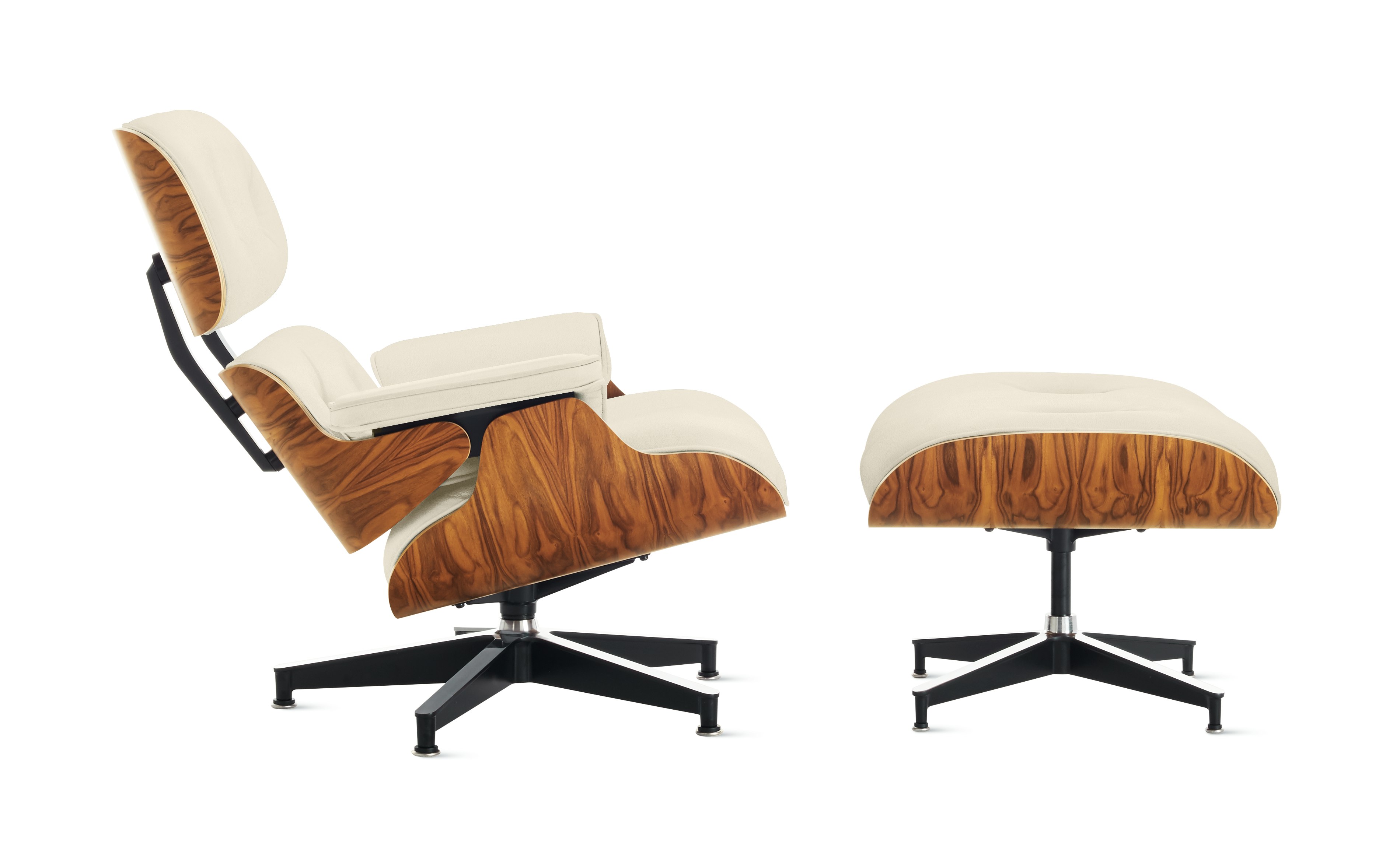 Eames Lounge and Ottoman in Prone and Stow leathers