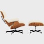 Eames Lounge and Ottoman in Prone and Stow leathers