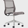 Setu Task Chair - No Arms,  Intercept,  Cocoa,  Graphite,  Silver Alloy