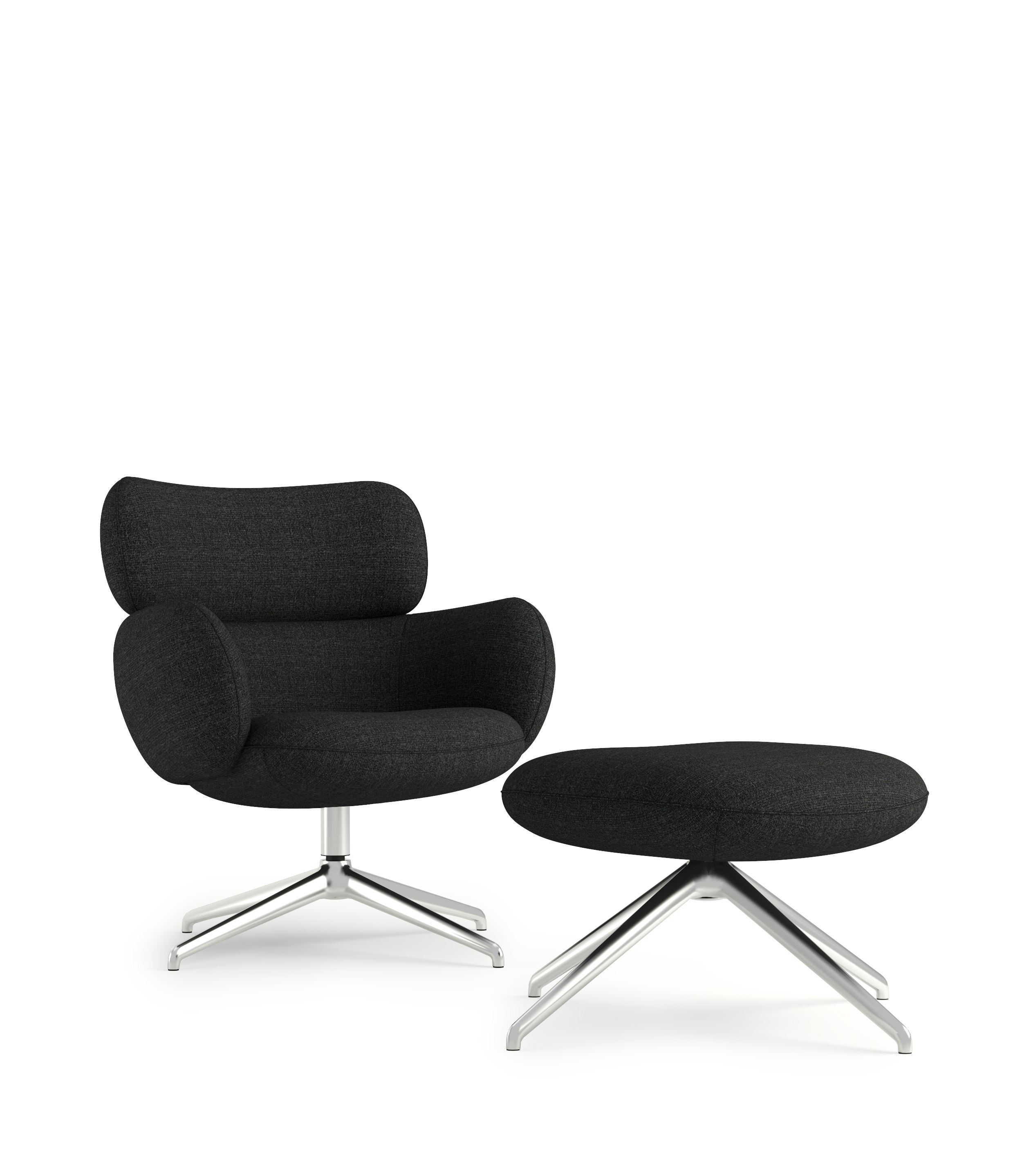 Blis Swivel Chair and Ottoman