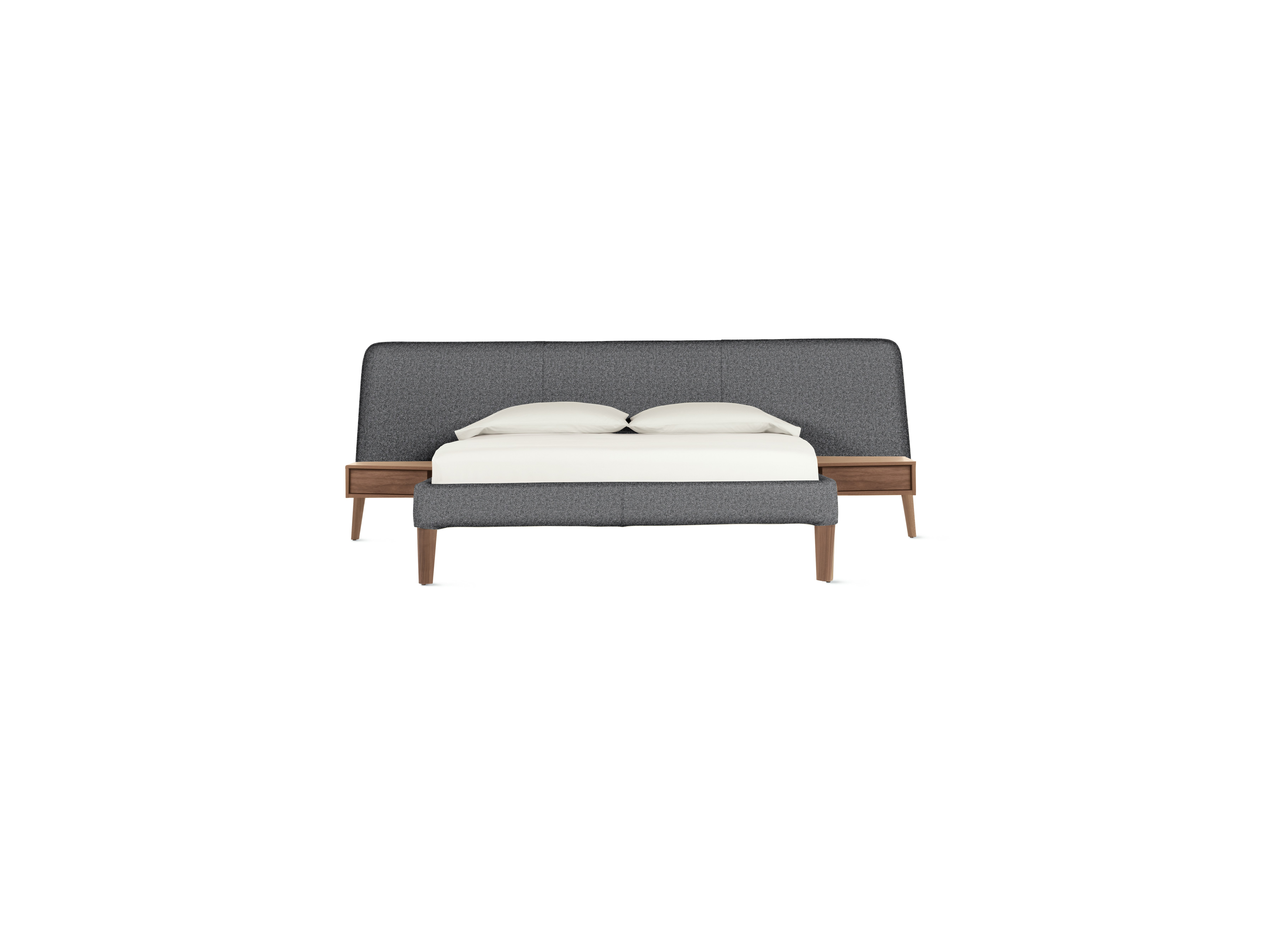 Parallel Bed - Wide, Queen, Beck, Cornerstone, Walnut