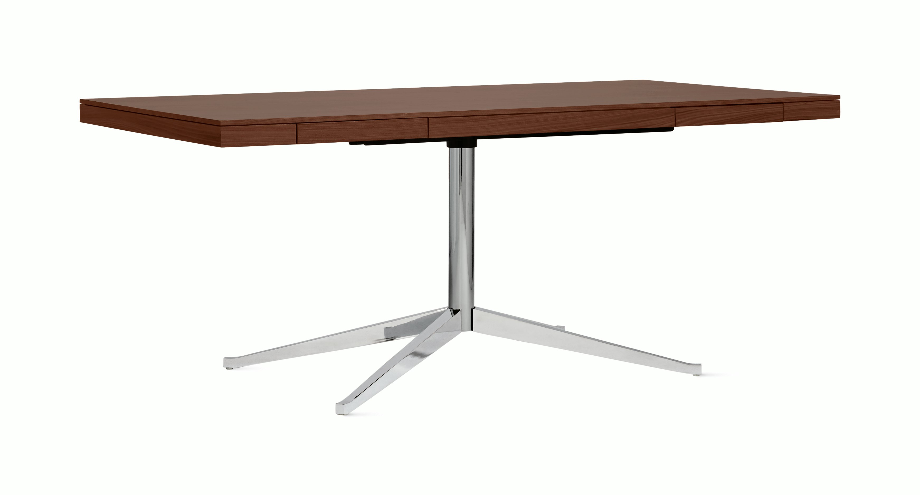 Florence Knoll Executive Desk - Mahogany