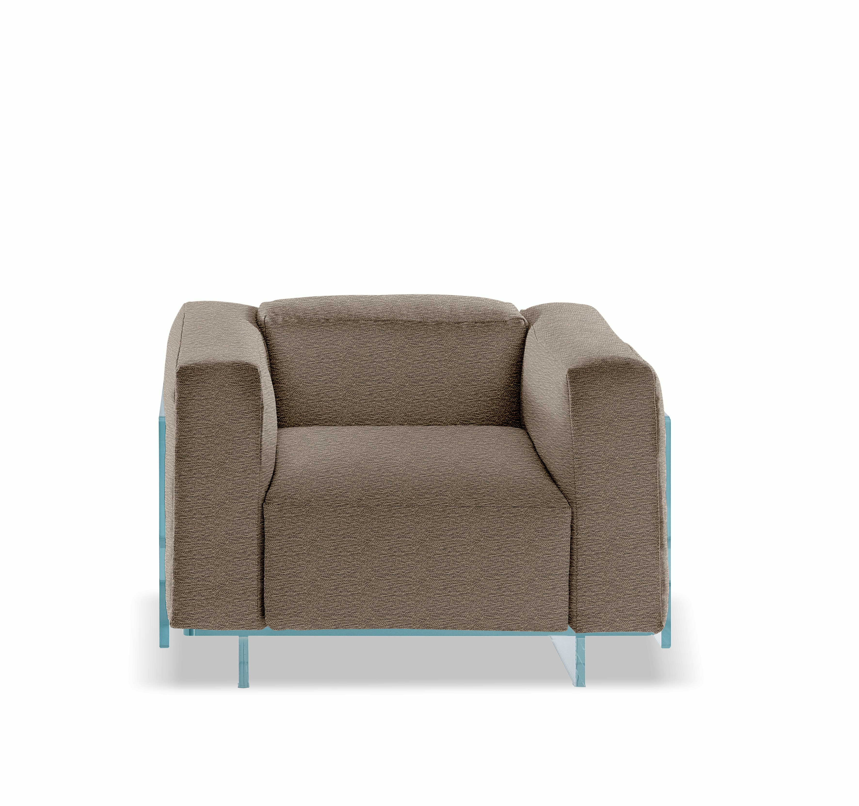 Crystal Lounge Armchair - Mantegna, Stone