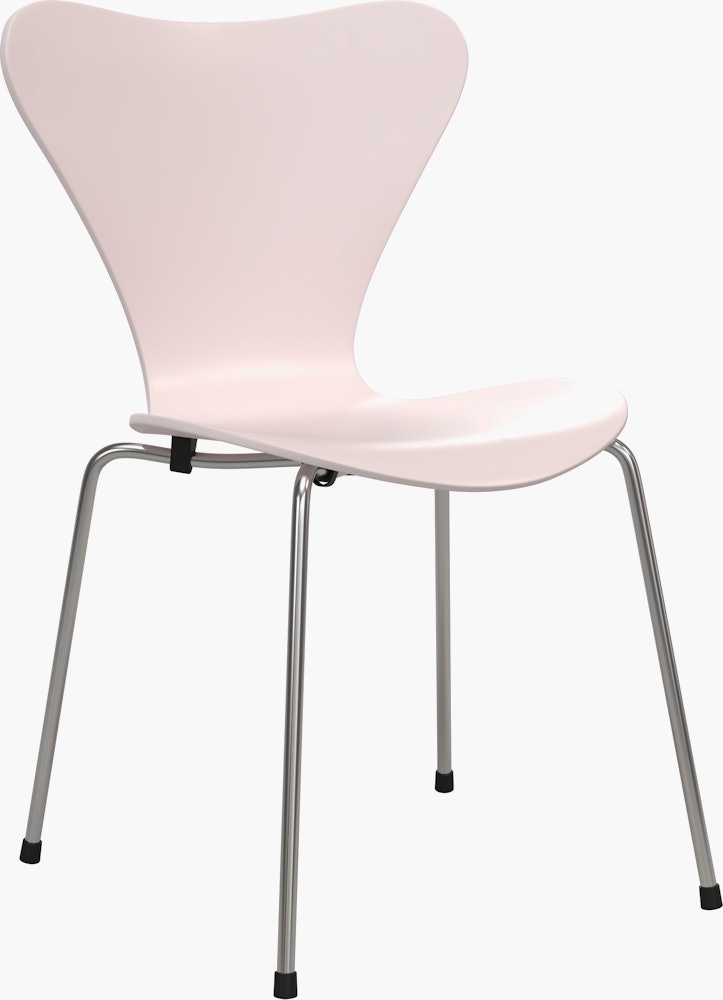 Series 7 Chair - Lacquered, 7:14 AM Pink, Chromed Steel
