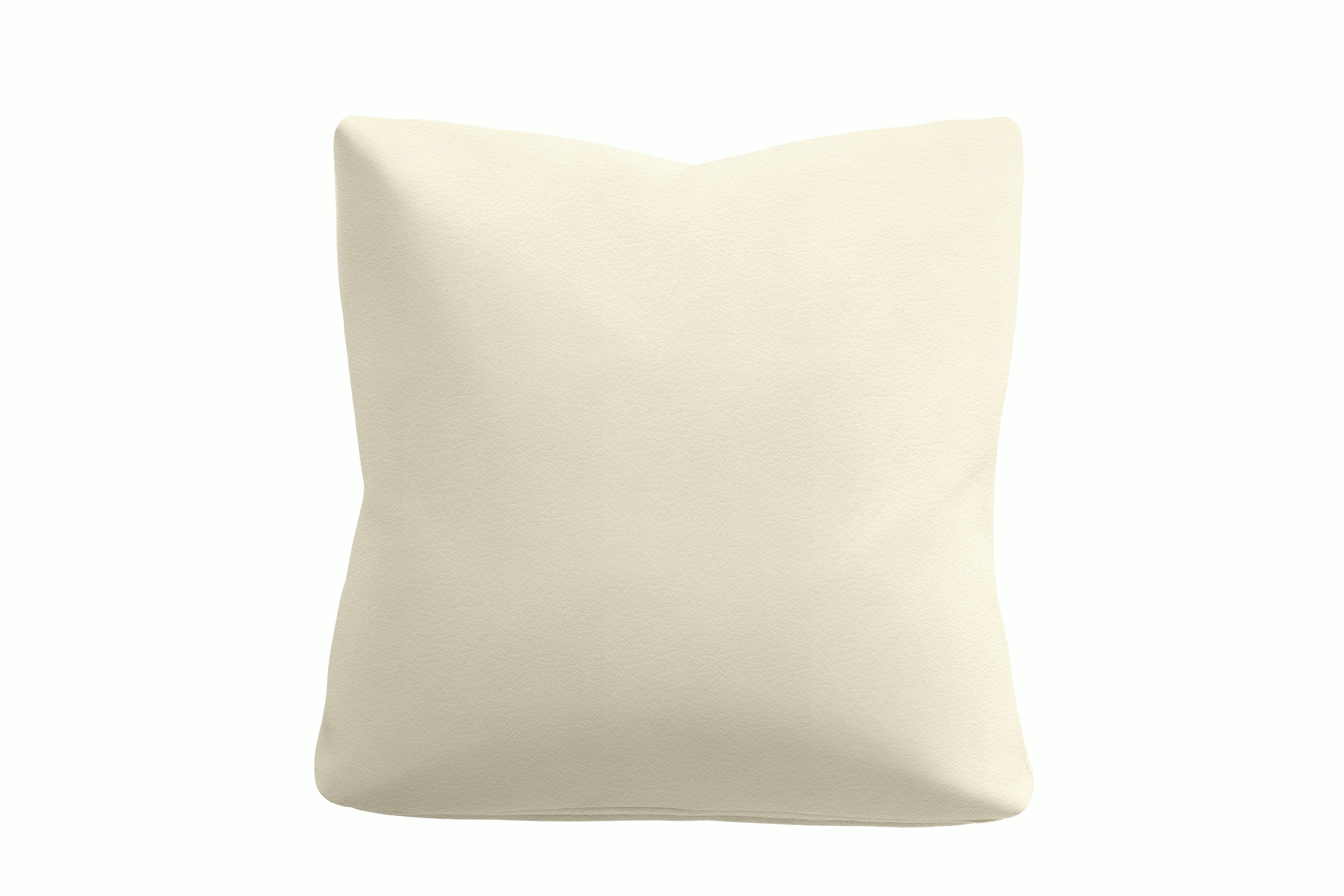 Irvin Throw Pillow - Standard,  Vienna Leather,  Ivory