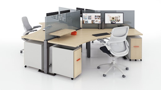 antenna workspaces 120 degree planning wokrsations open plan height-adjustable table
