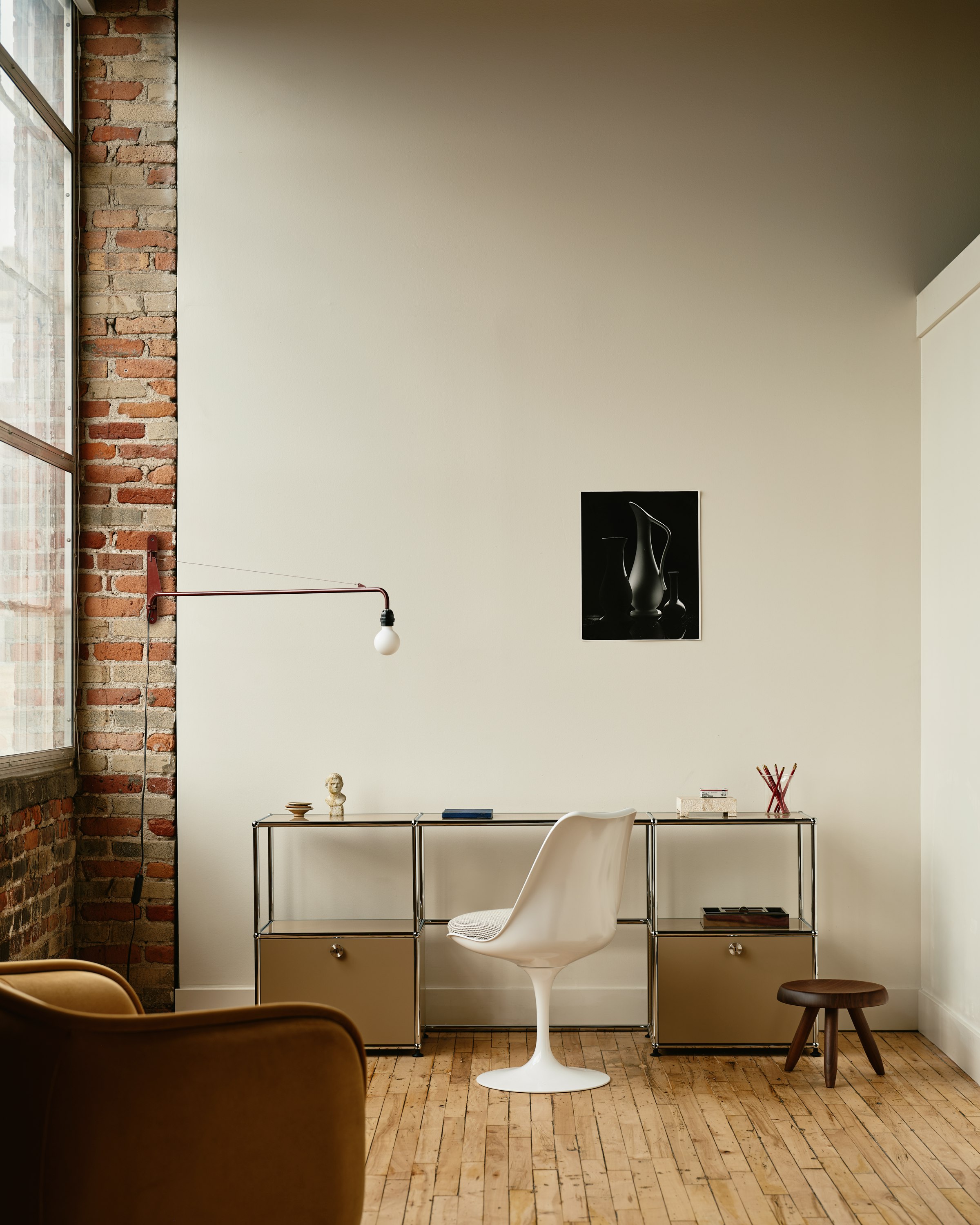 USM Haller Double Storage Desk