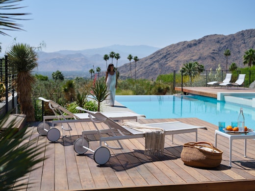 1966 Adjustable Chaise 1966 End Table