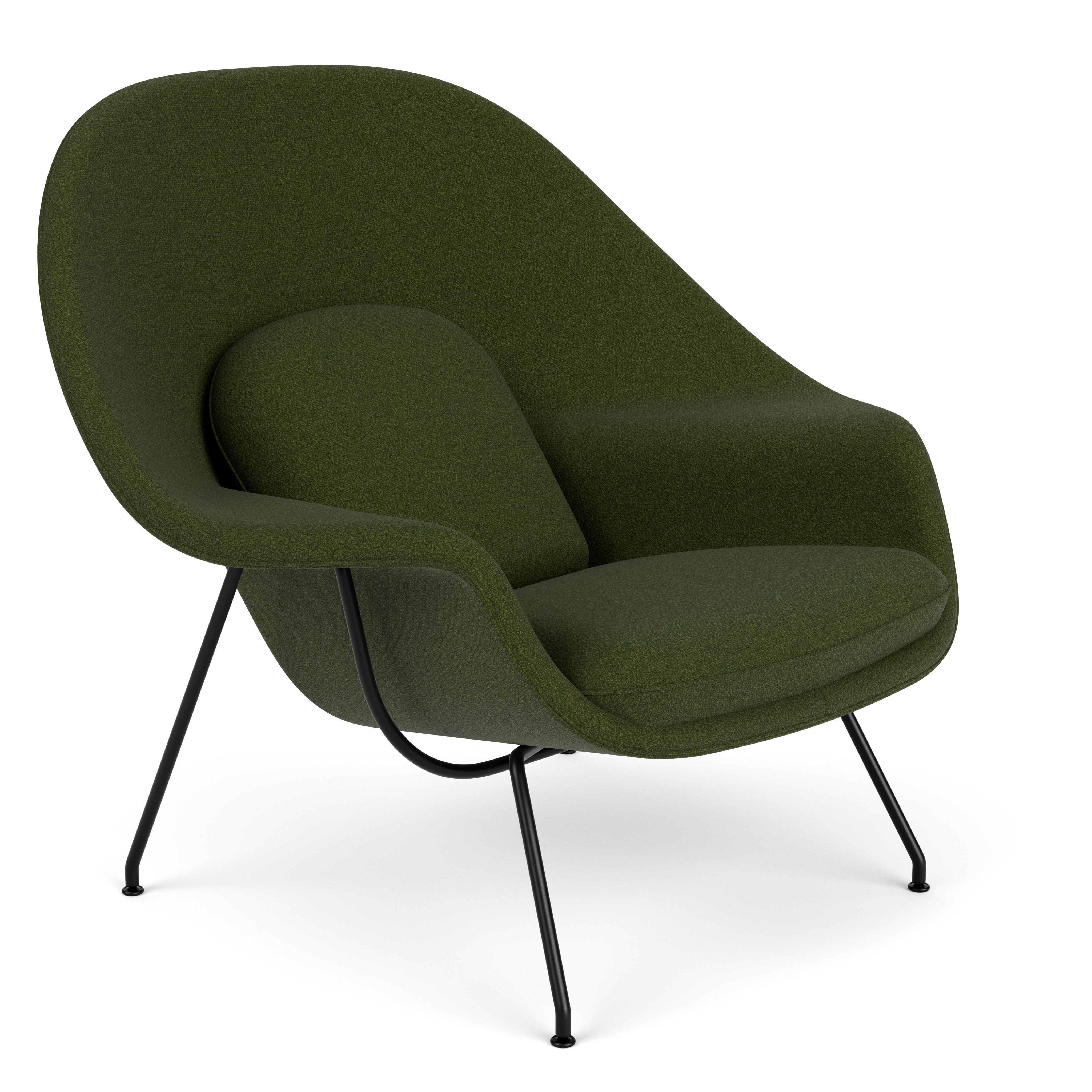 Womb Chair - Medium,  Classic Boucle,  Rover,  Black