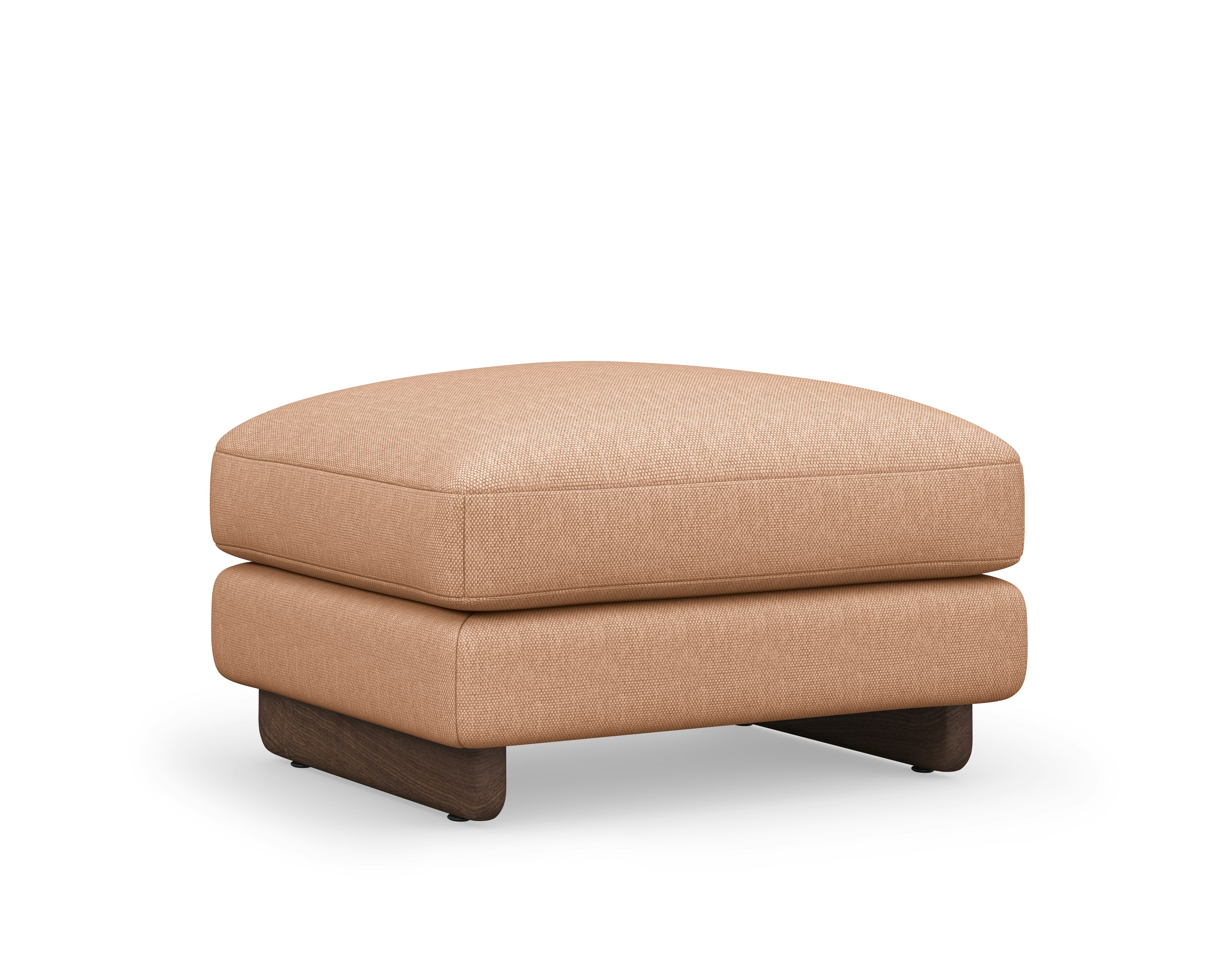 Contra Ottoman - Small, Mode, Blush, Walnut