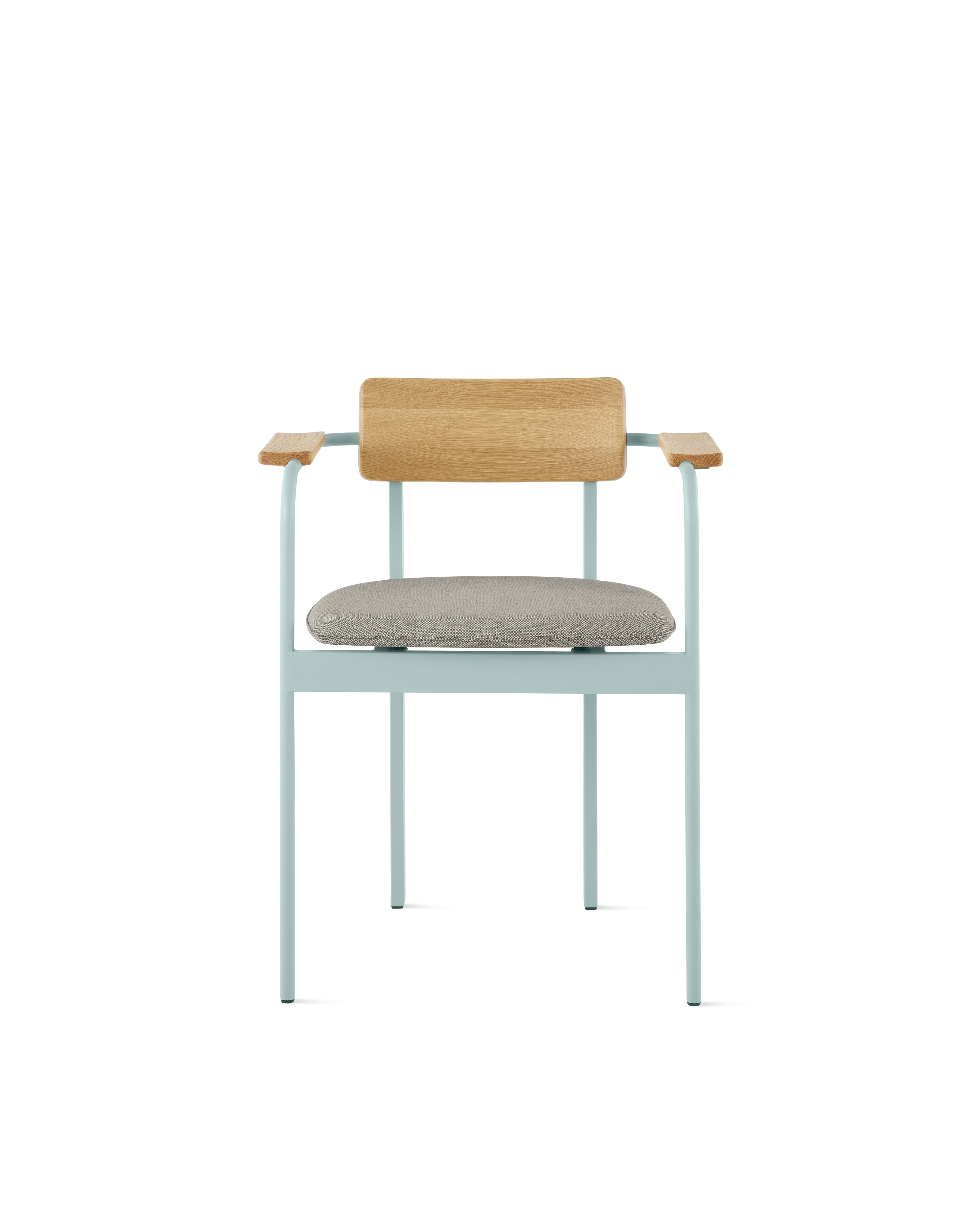 Betwixt Mixed Materials Chair - armchair,  glacier,  oak,  sycamore