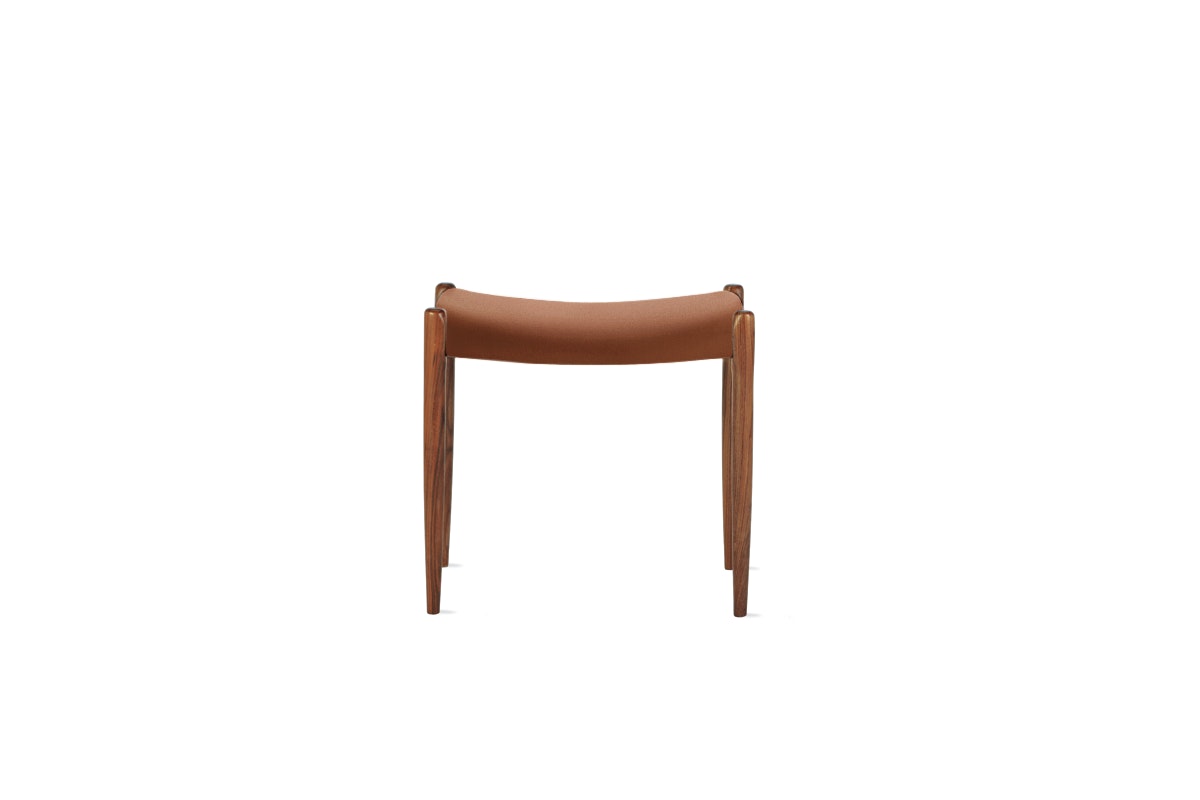 Moller 80A Stool - Walnut,  Leather,  Tobacco