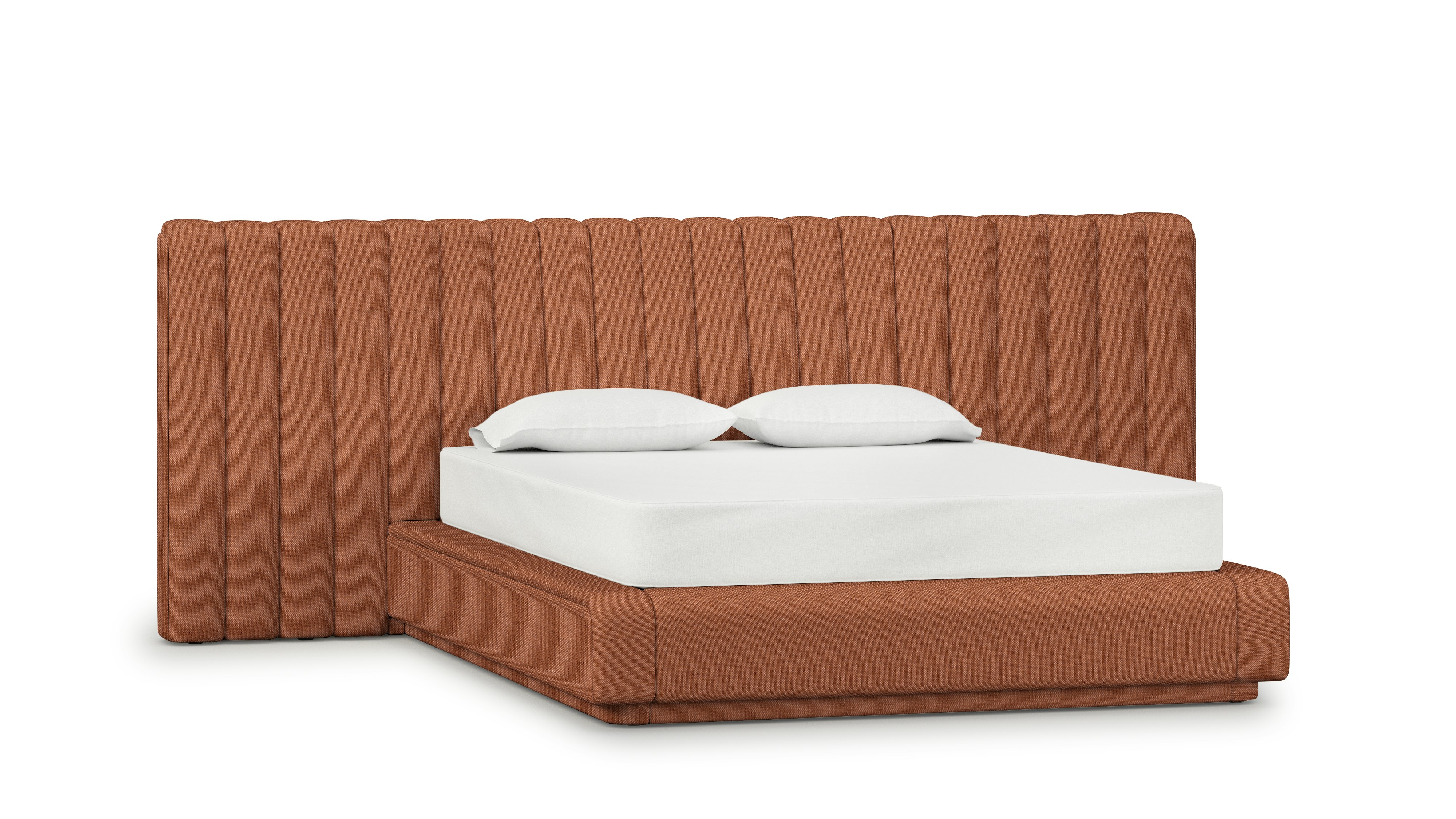 Ostling Bed - Queen,  Wide,  Mode,  Caramelized