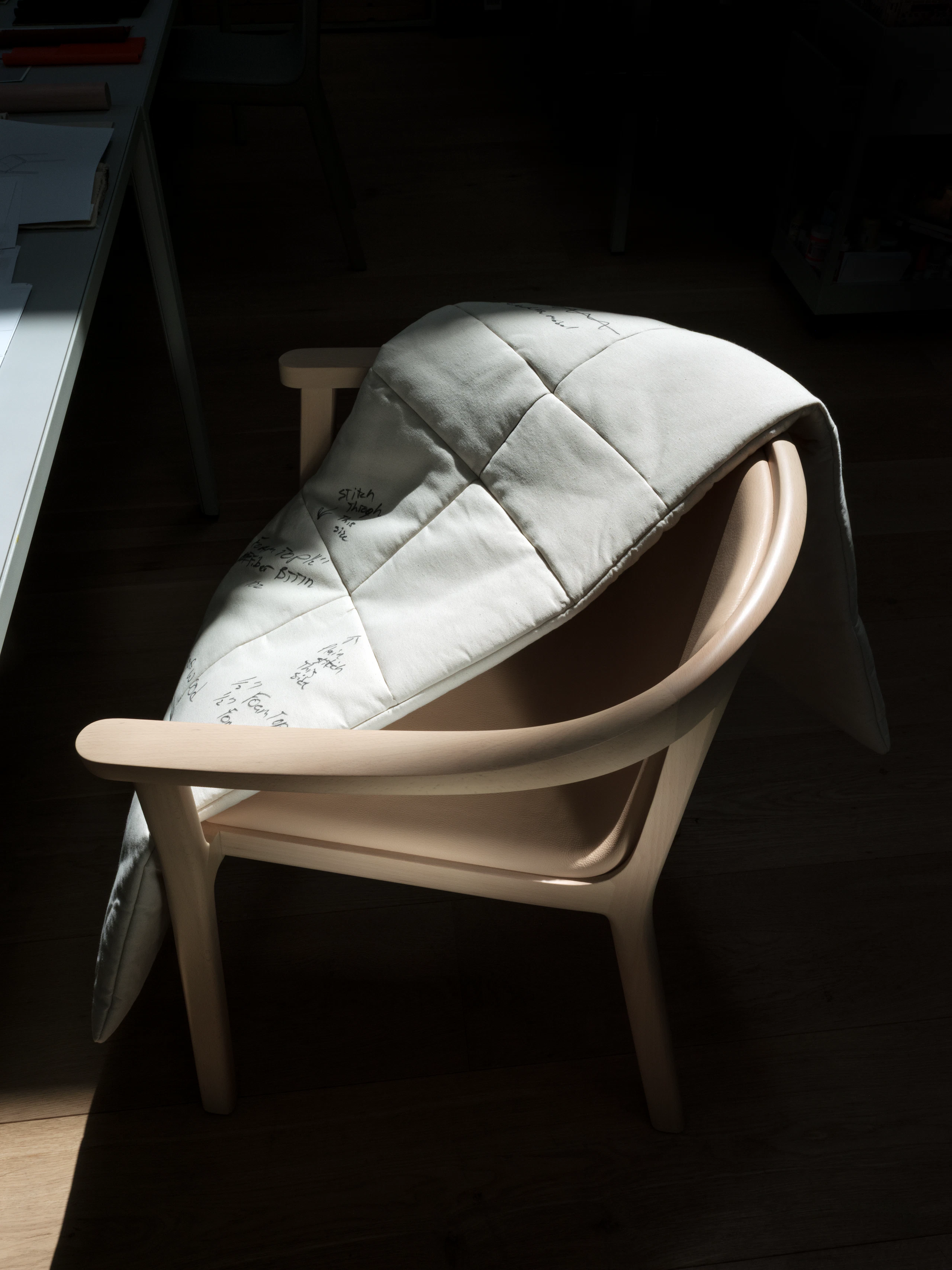 Lijn Armchair in progress