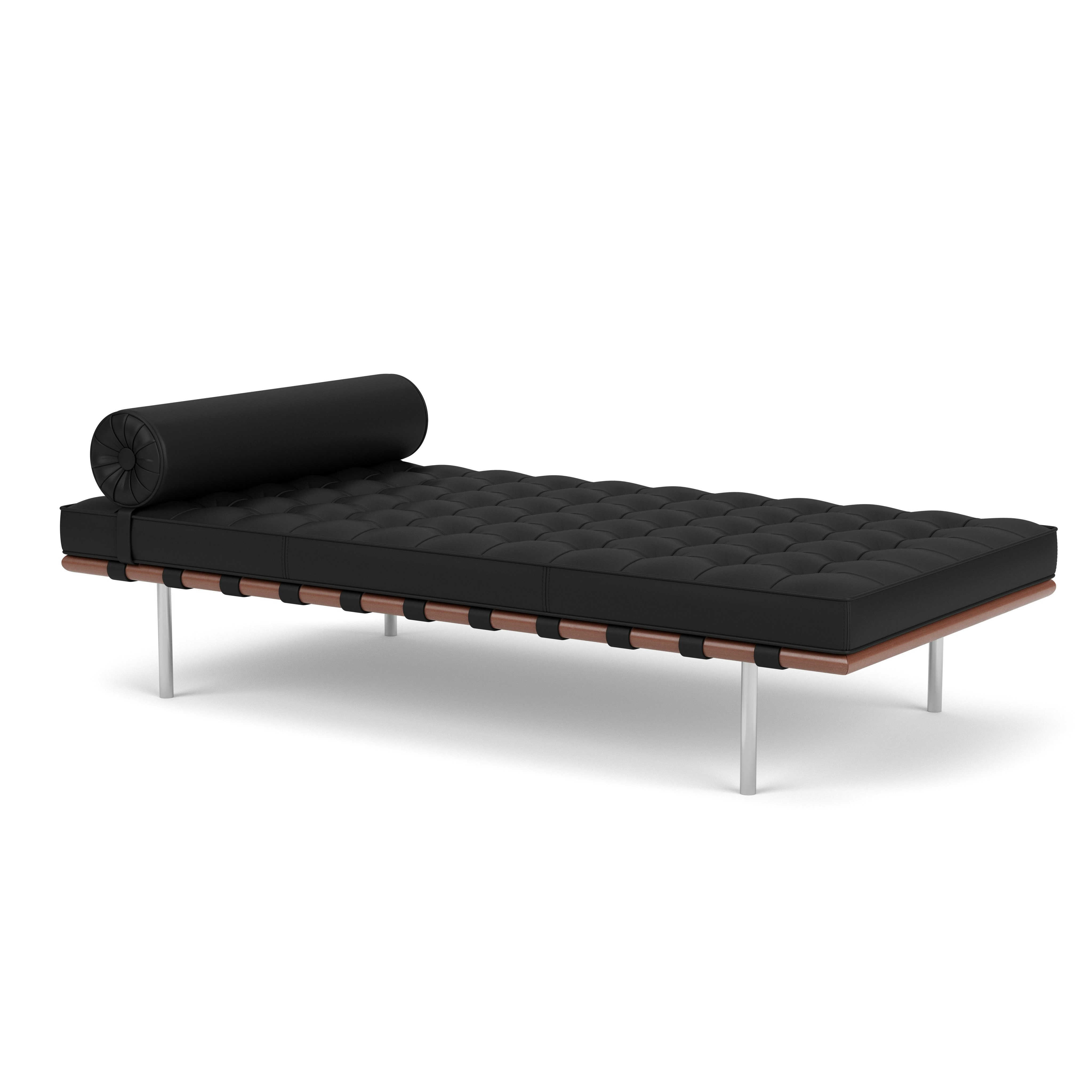 Barcelona Couch -  Standard,  Sabrina Leather,  Black, Matching Straps