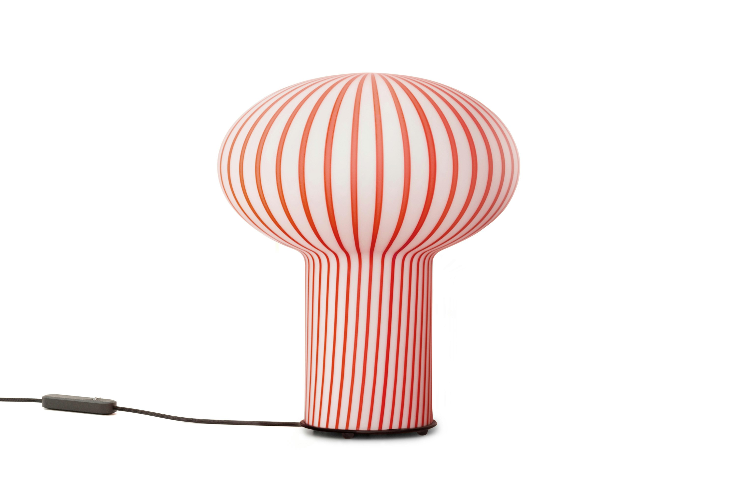 A detailed look at T6 Mushroom Table Light in Red.