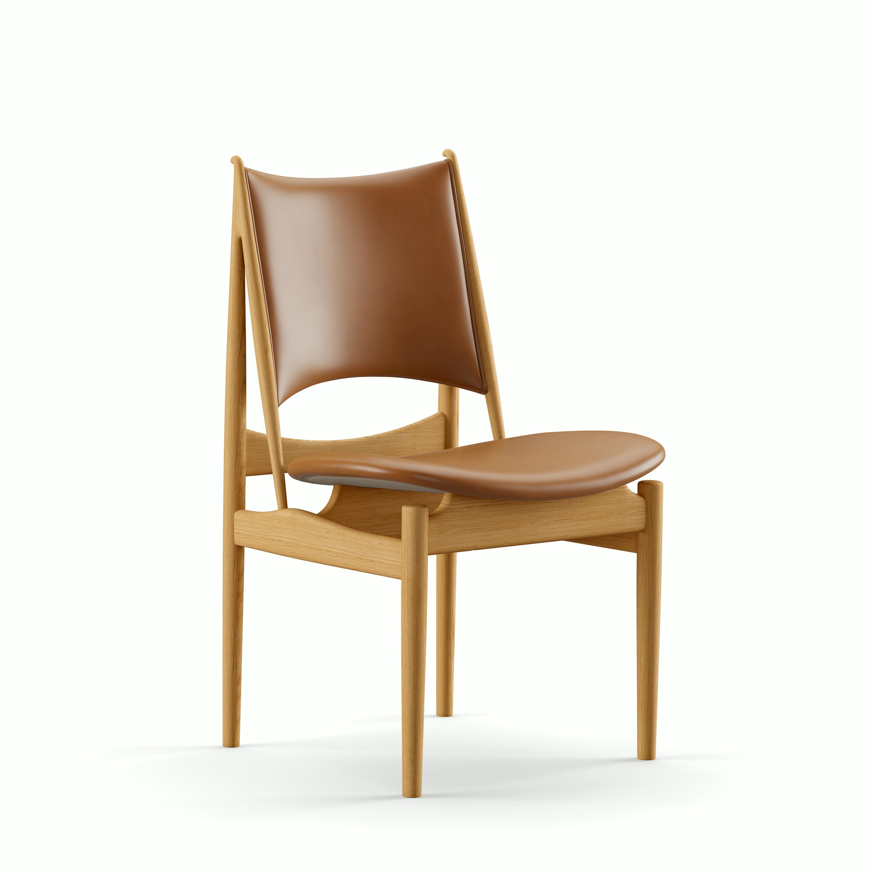 Egyptian Chair - Walnut, Elegance Leather, Walnut