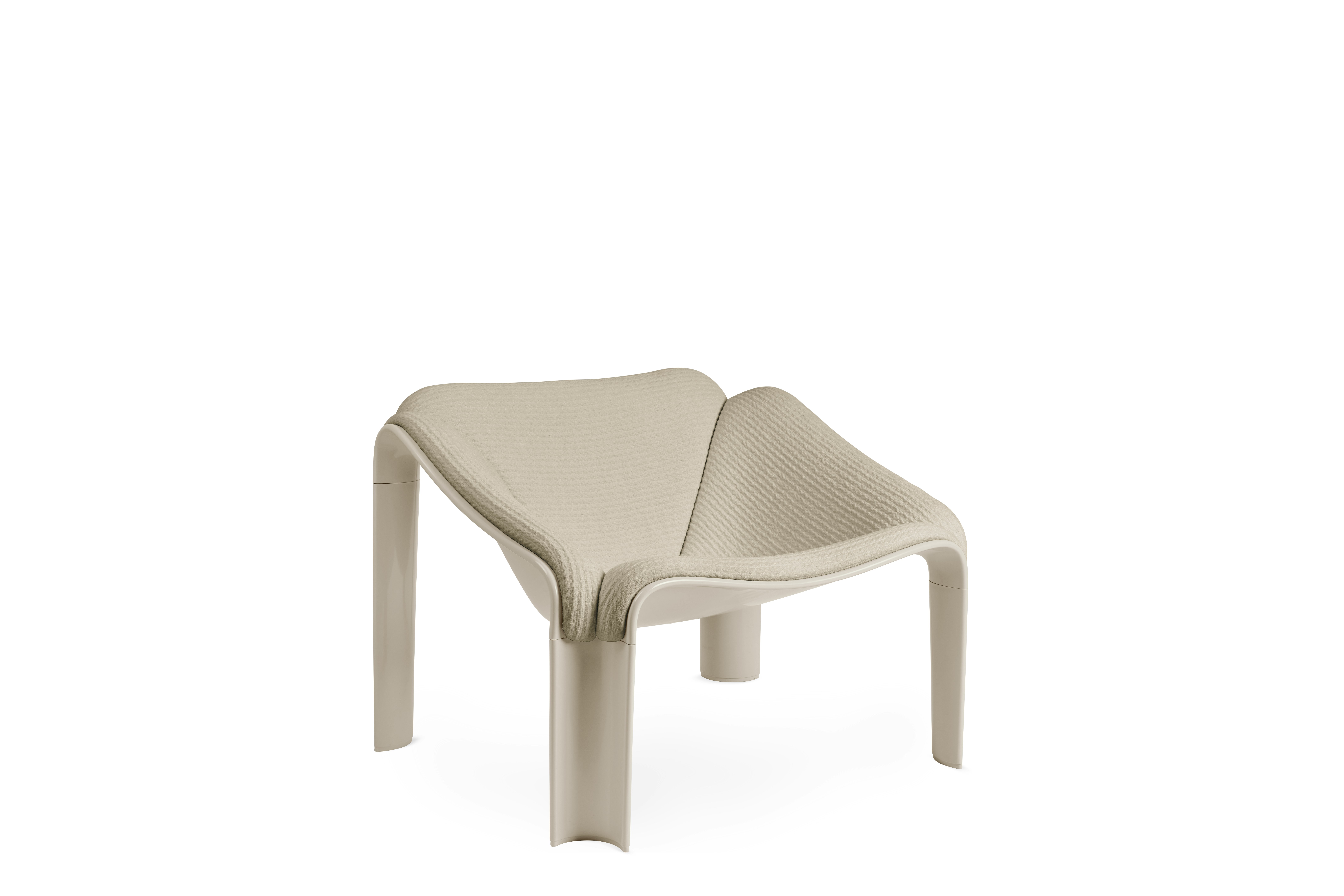 F300 Lounge Chair - alberobello,  dove,  alabaster white