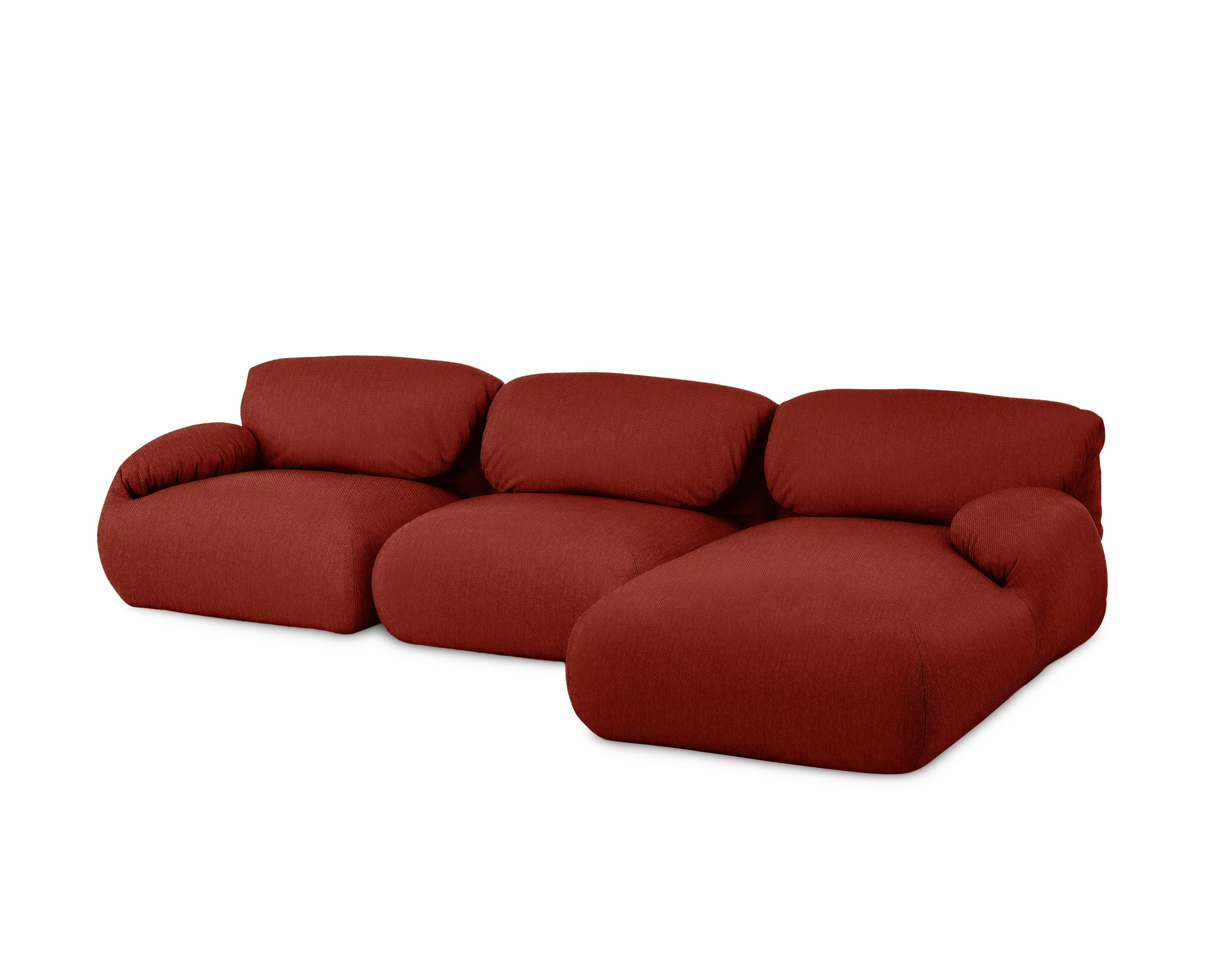Luva Modular 3 Seat Sectional - Right,  Mode,  Alder