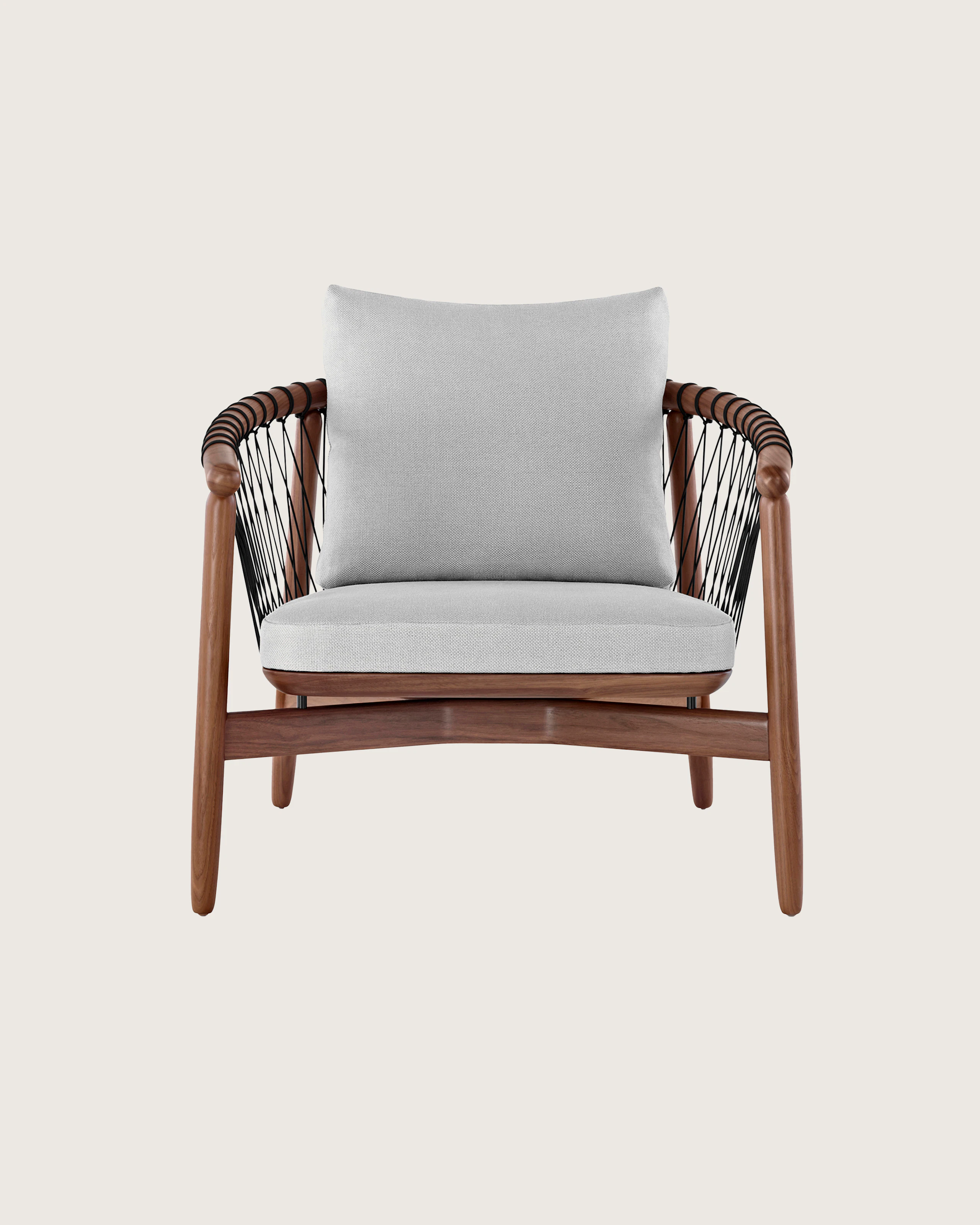 Front view of the Crosshatch Chair.