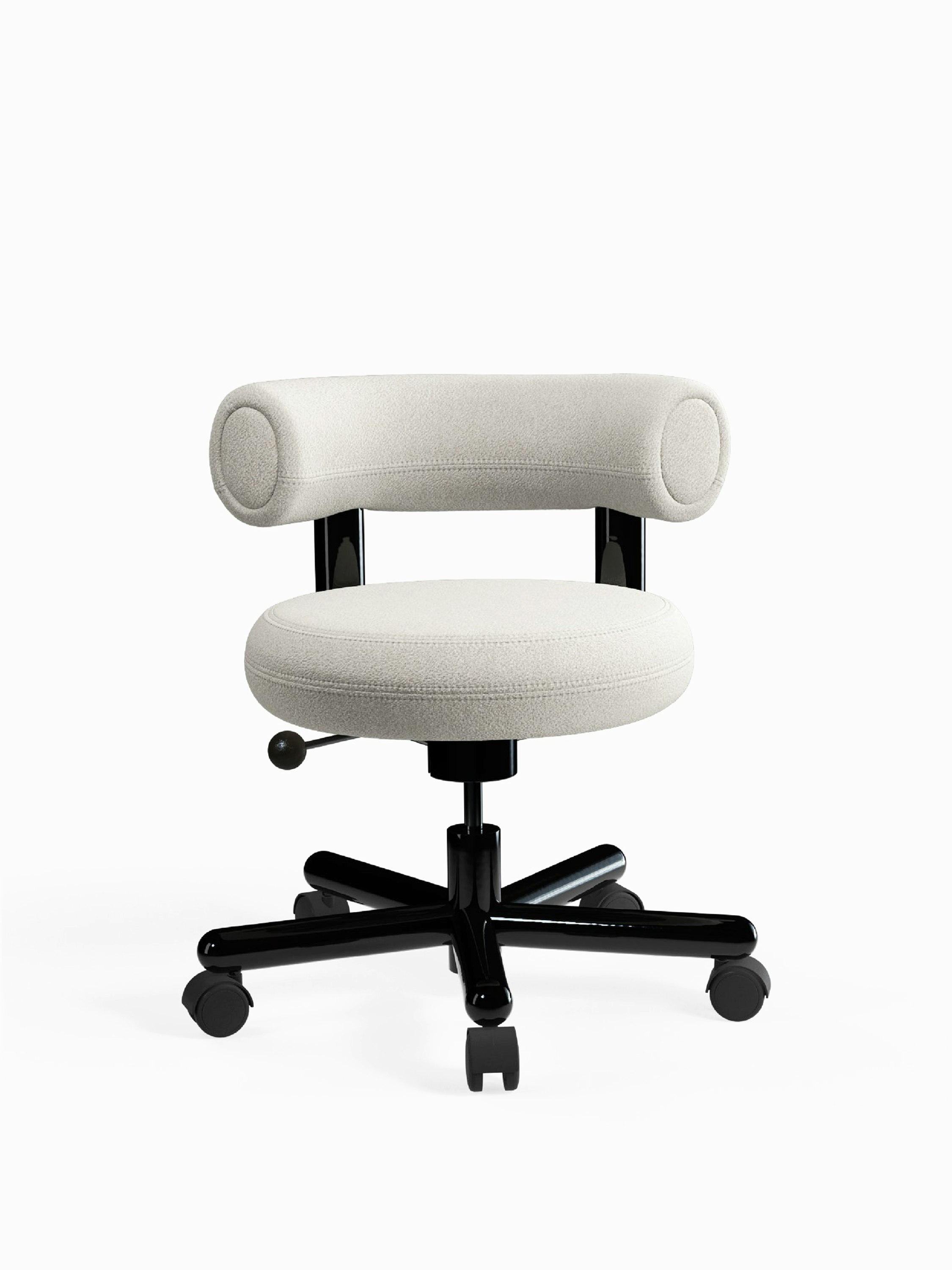 Fat Work Chair - Boucle Alpine, Ivory