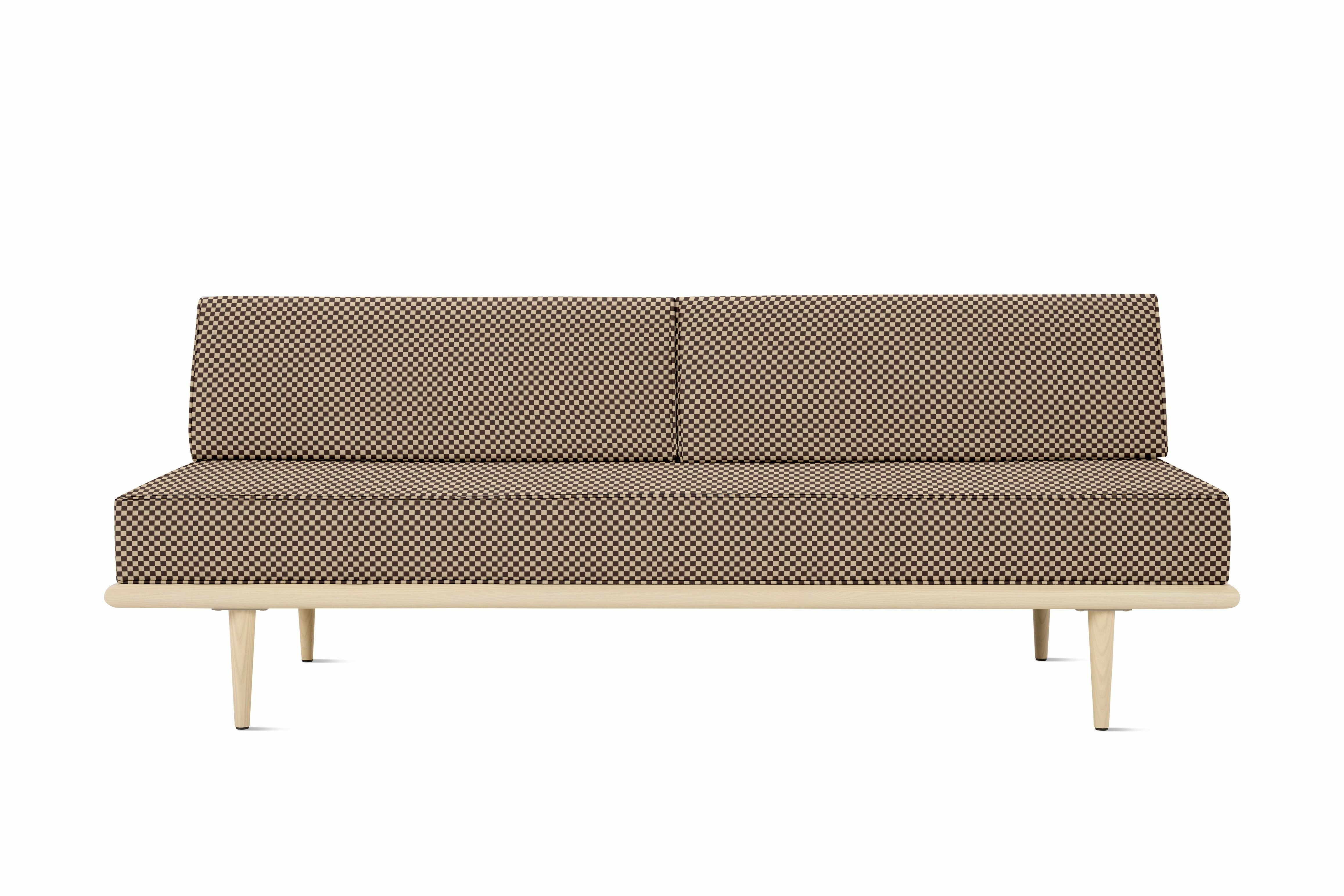 Nelson Daybed - Back Bolster,  Ash,  Checker,  Siena Dark / Khaki,  Taper