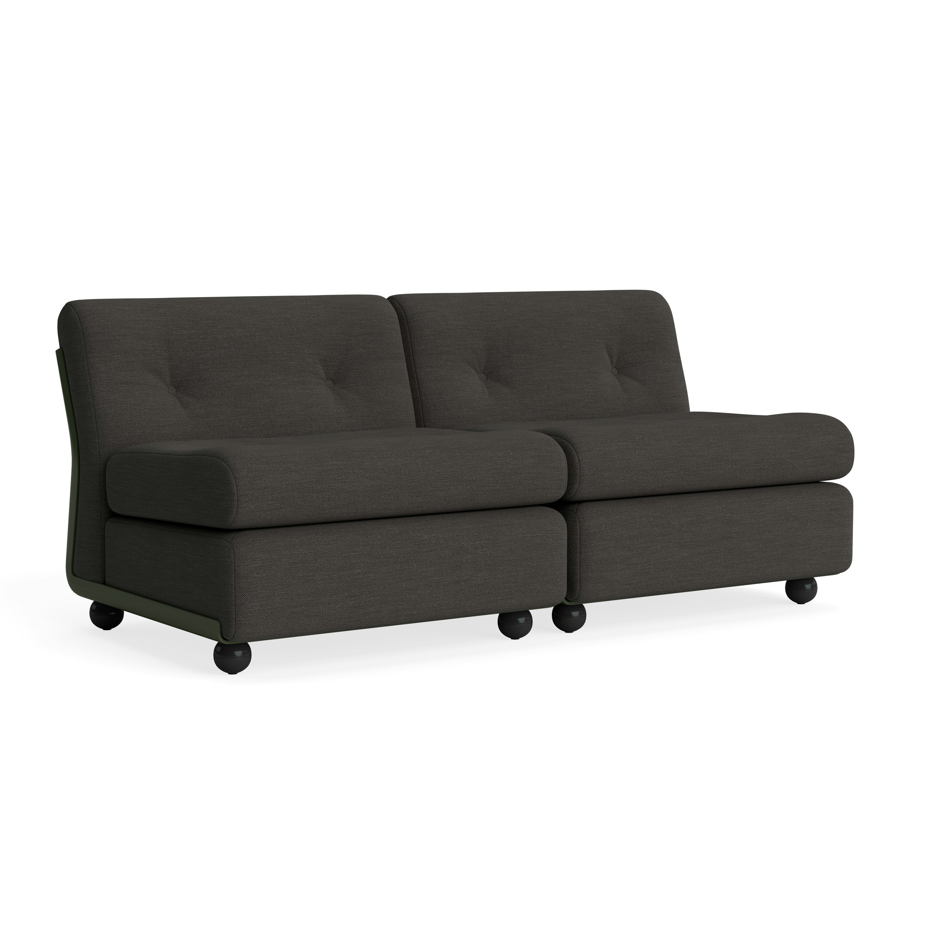 Amanta Sofa - Two Seater, Mode, Terra/Talus, Bottle Green