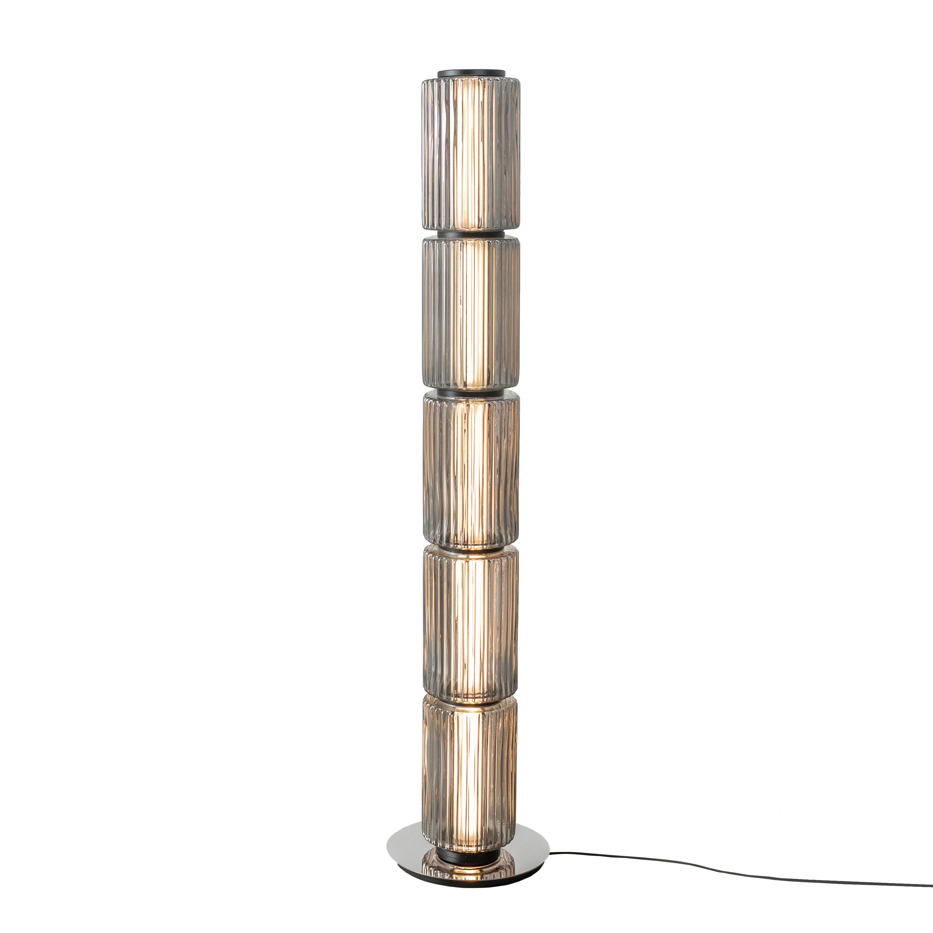 Column 175 Floor Lamp 5- Carbon