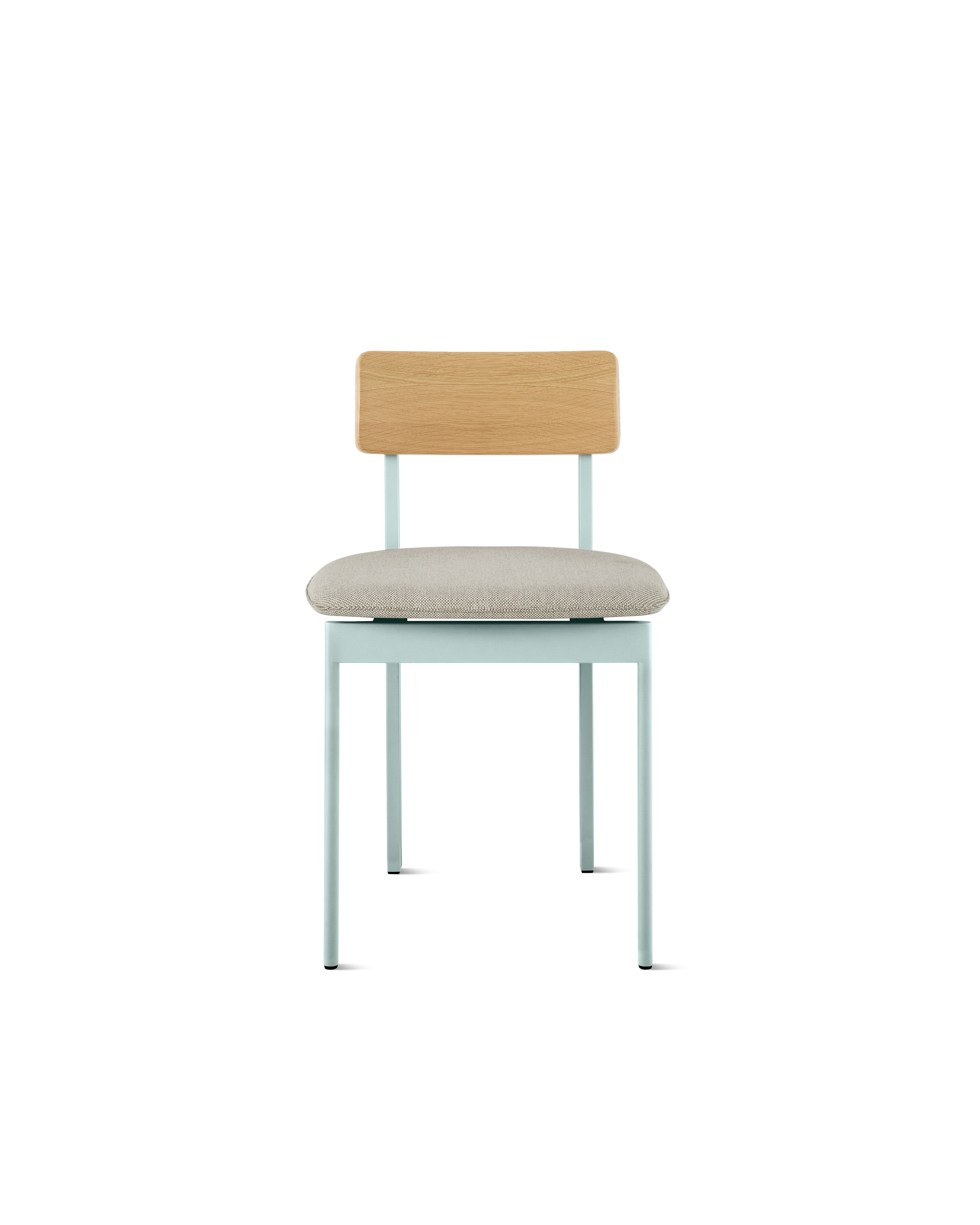 Betwixt Mixed Materials Chair - side chair,  glacier,  oak,  shell