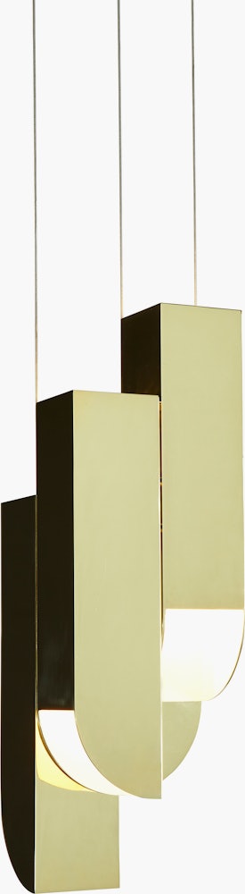 Cora Pendant - 4 Light, Polished Brass
