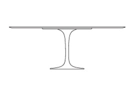 Oval - 78" Laminate / Veneer