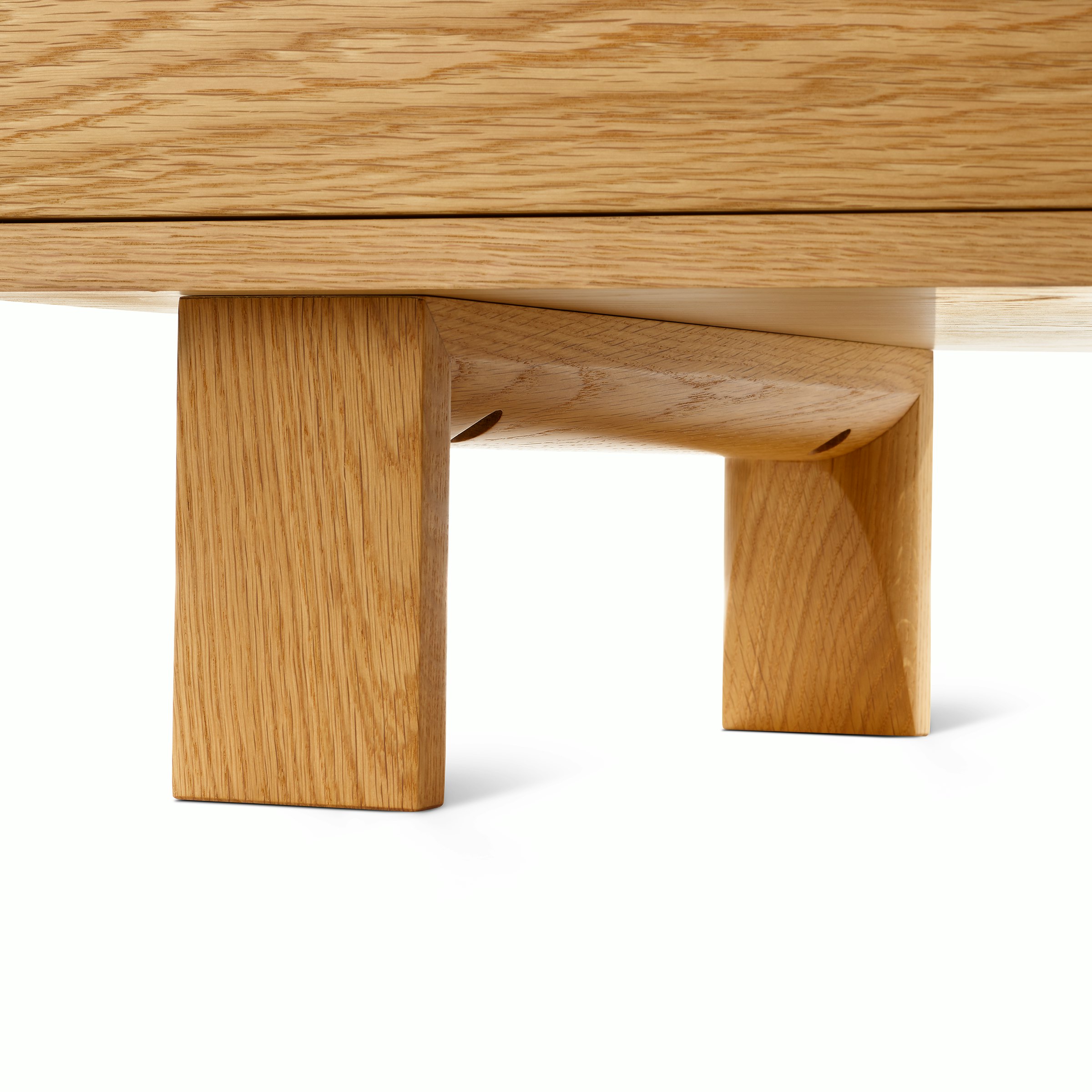 Nelson Basic Cabinet Series standard square leg, profile view. 