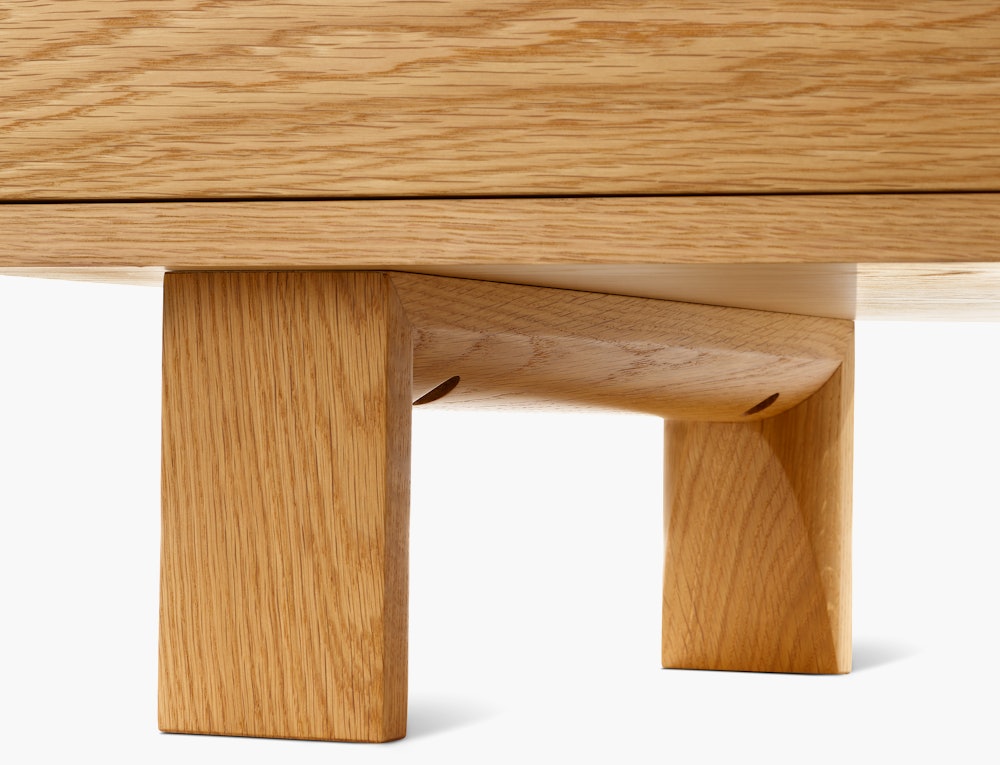 Nelson Basic Cabinet Series standard square leg, profile view.