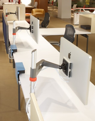 Sapper Monitor Arm on Antenna Workspaces Linked Desk