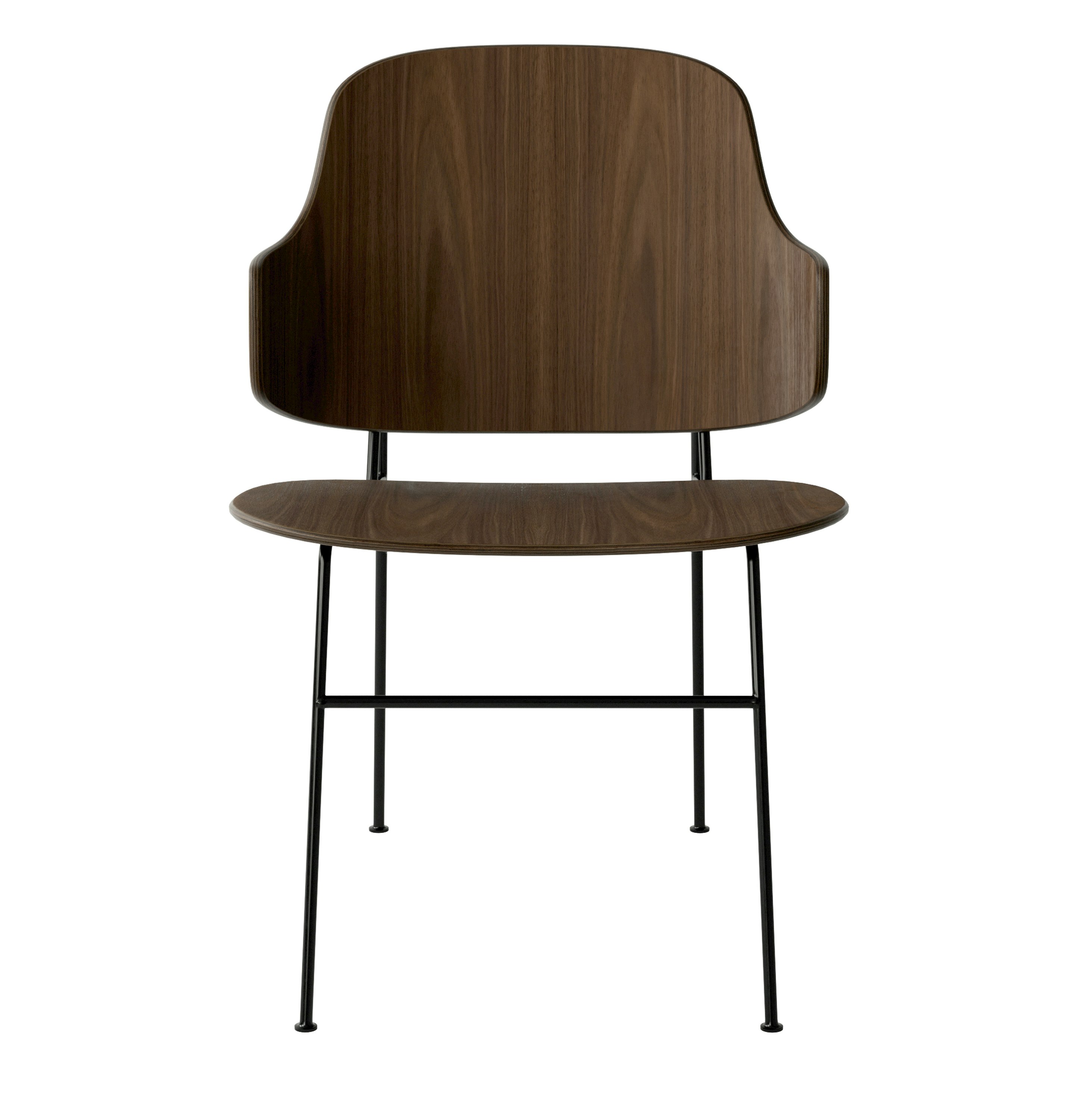 Penguin Dining Chair - Unupholstered, Walnut