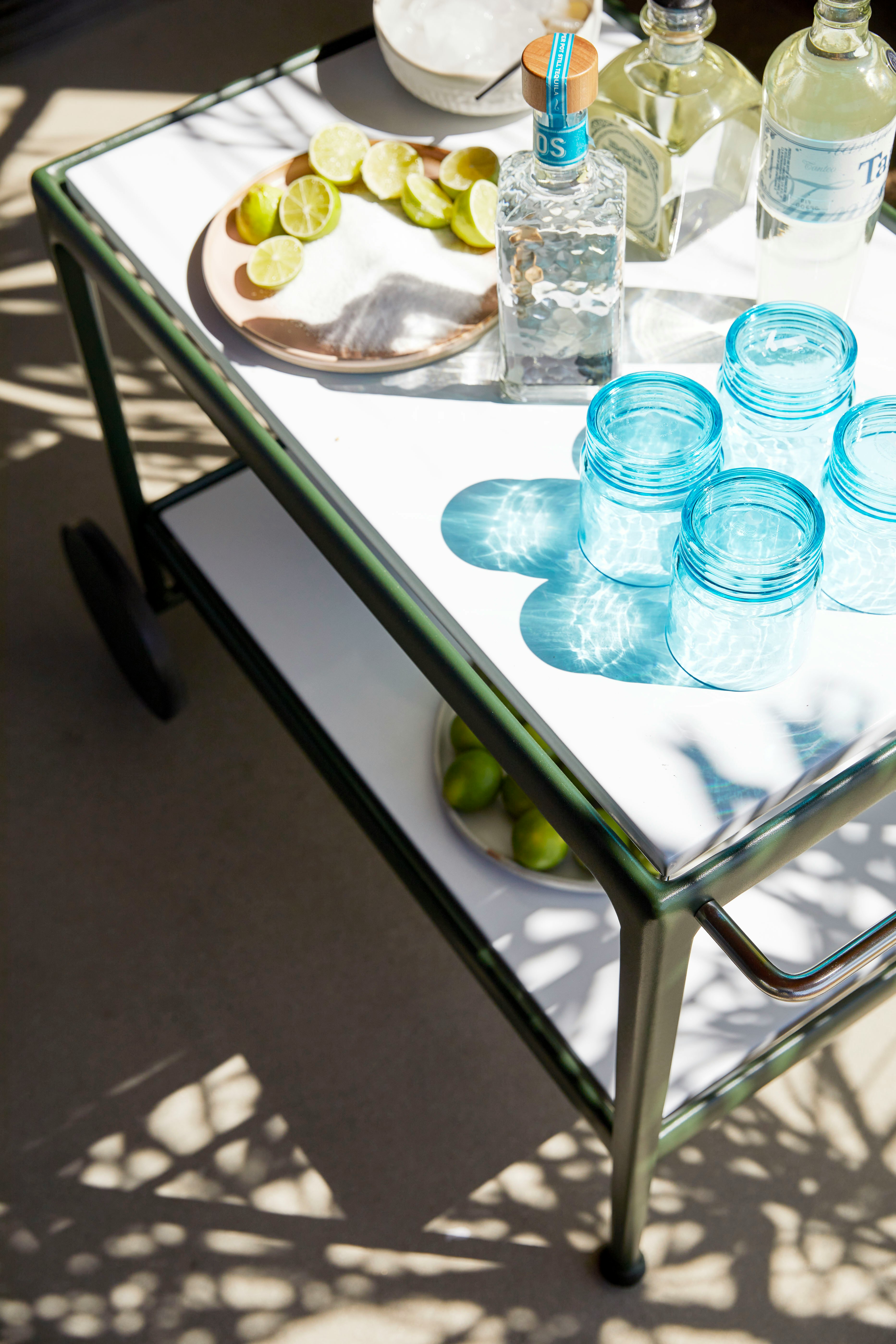 1966 Porcelain Serving Cart