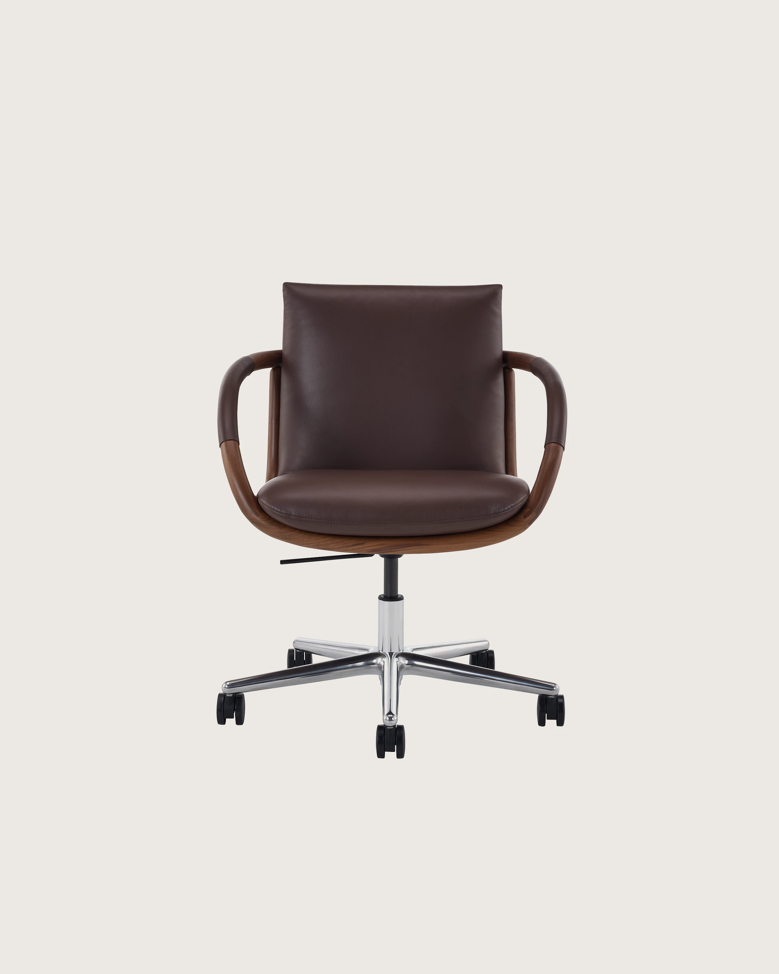 Full Loop Office Chair with Five Star Base on Casters.
