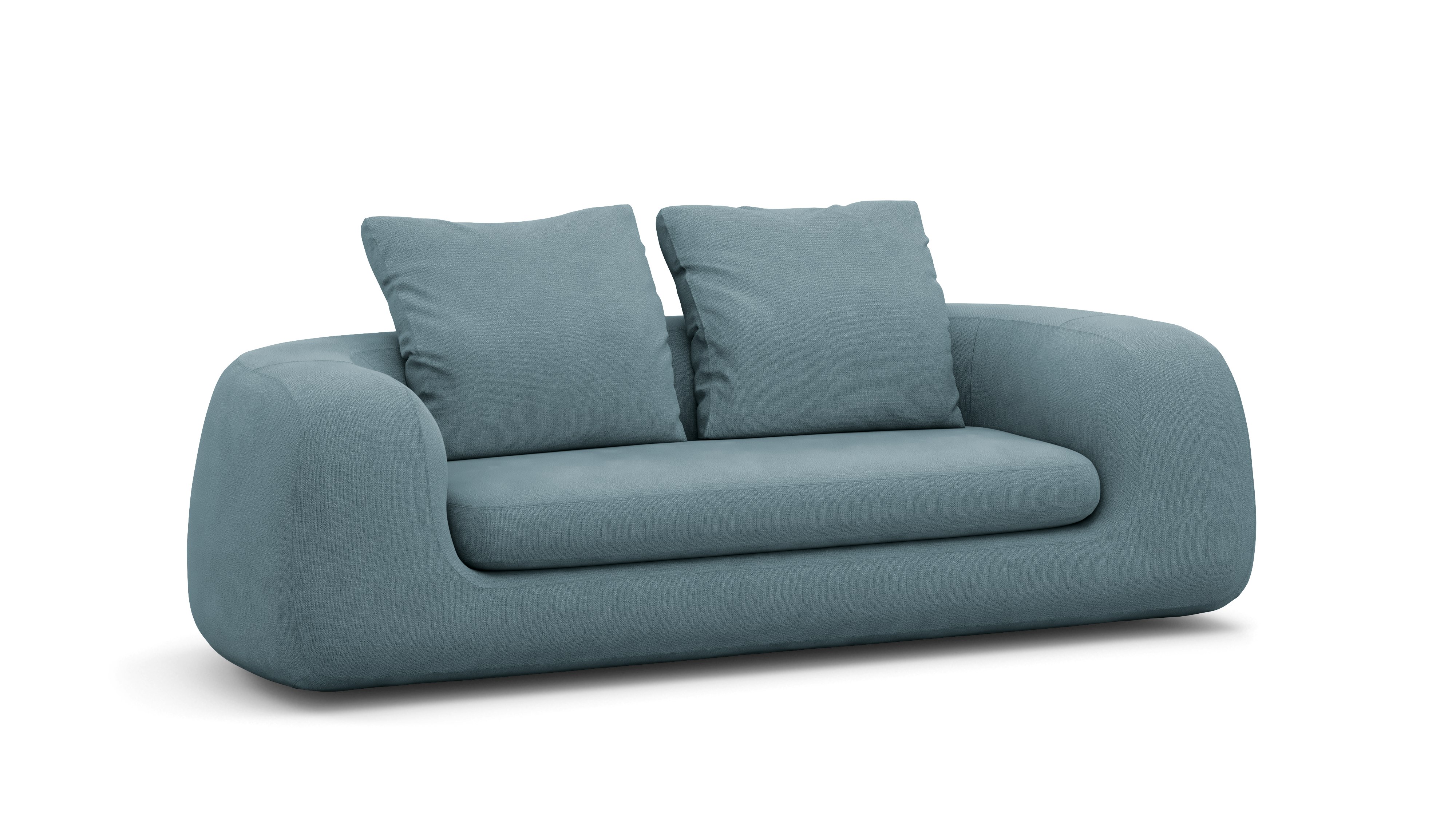 A Atlason Americano Sofa in Robusta, Cloud viewed from an angle.