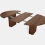 Plush Extension Dining Table - walnut