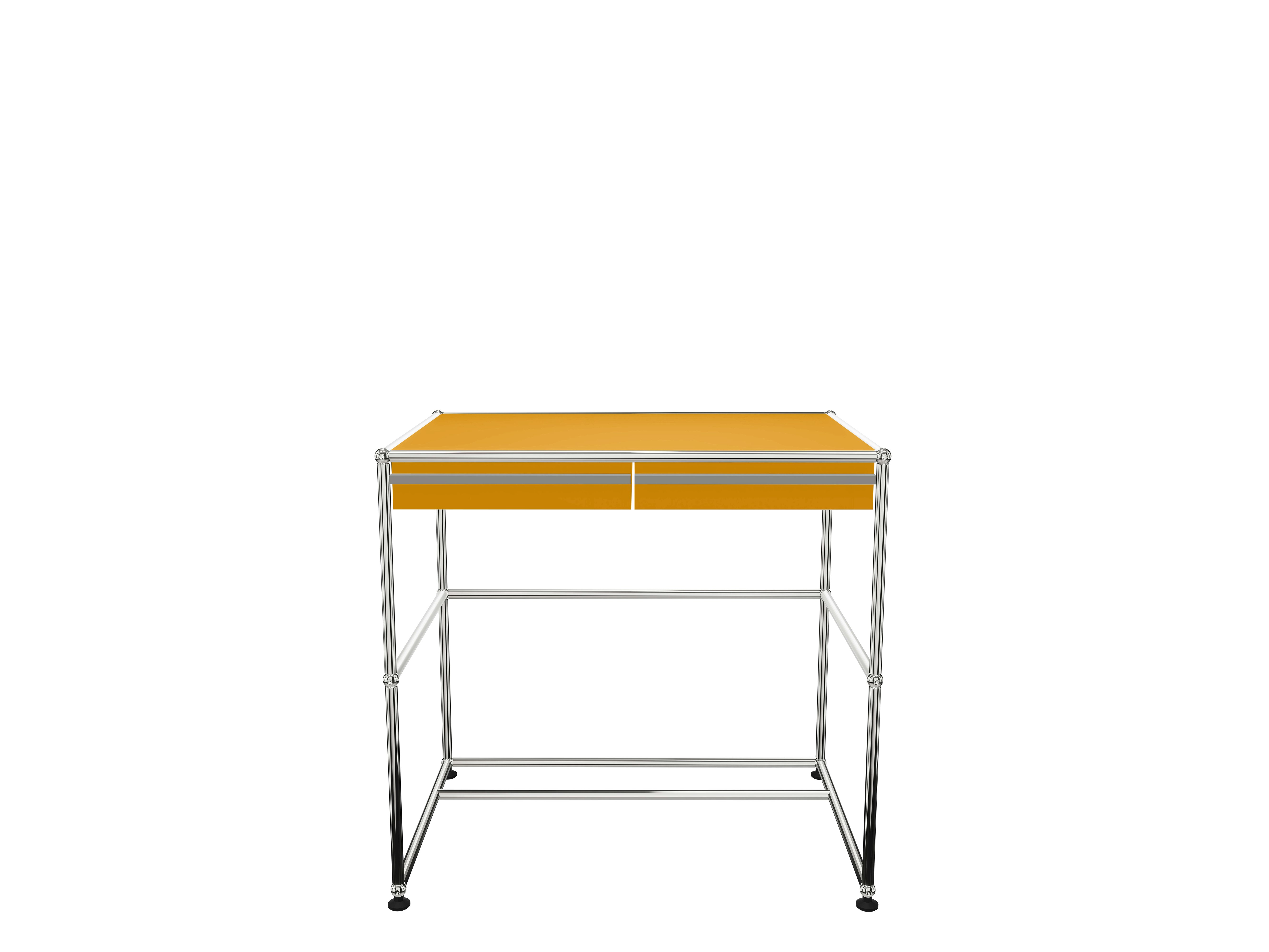 USM Haller Compact Desk - Golden Yellow