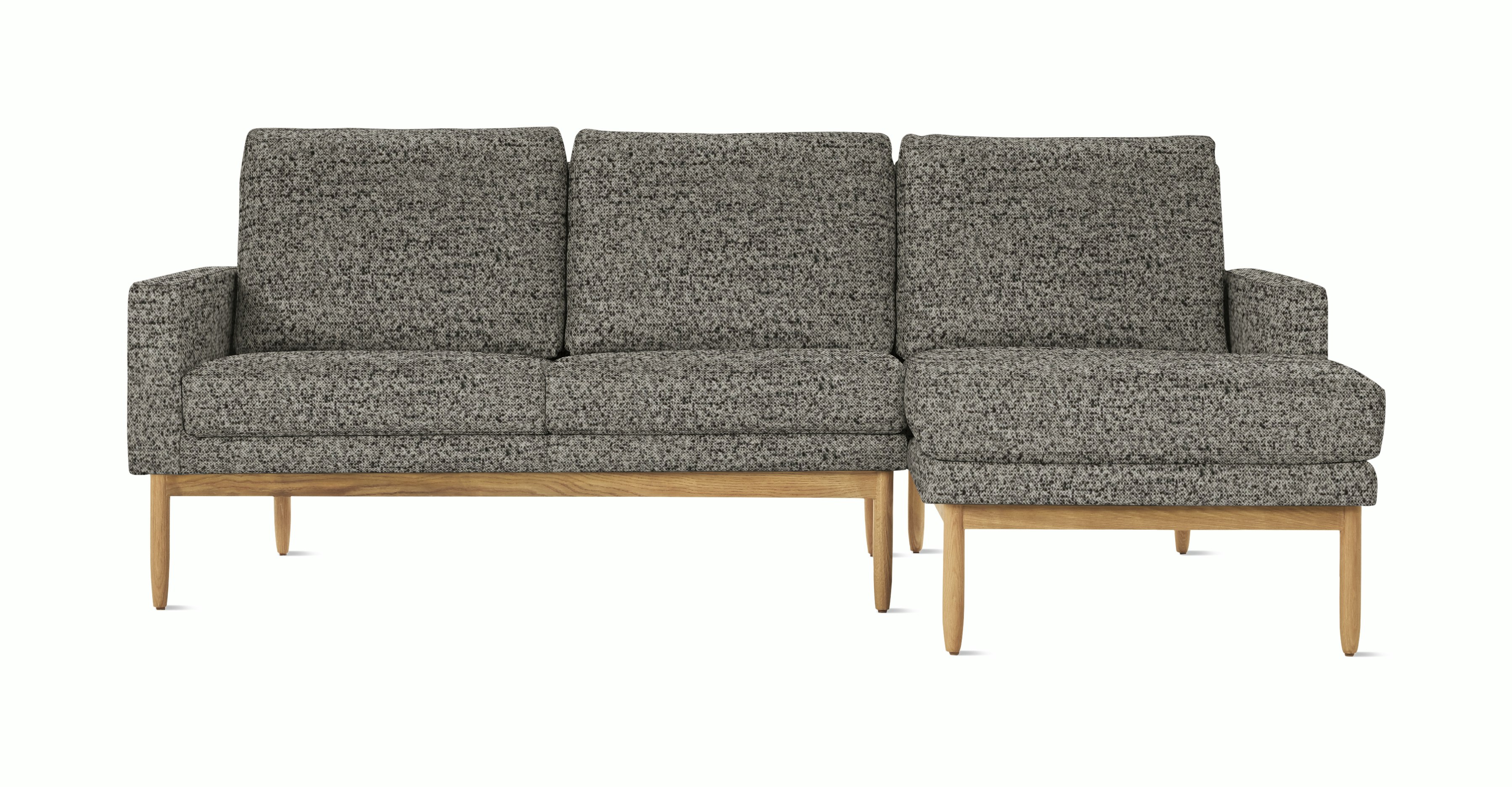 A Raleigh Sectional Sofa in Viewed from the front.