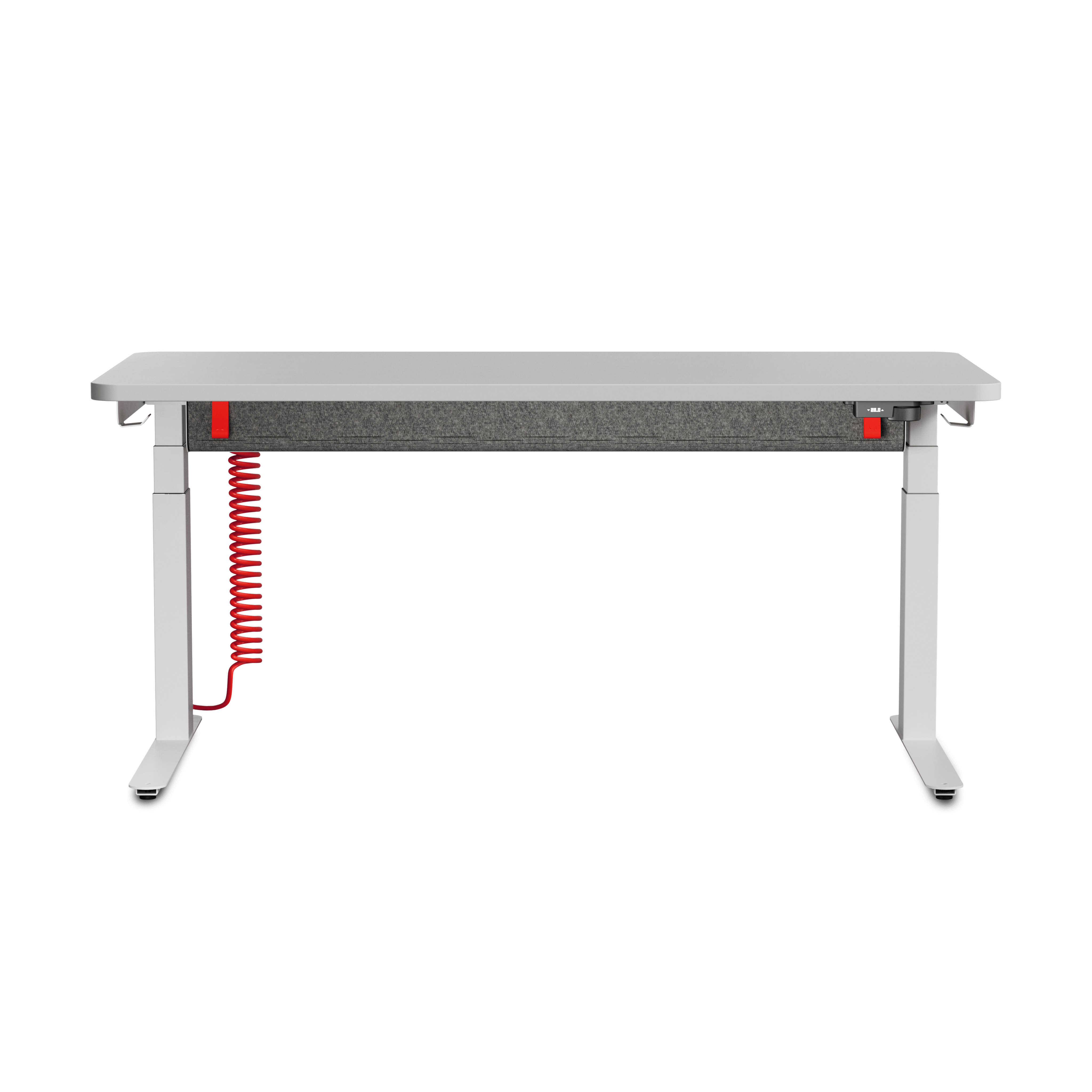 Coyl Gaming Desk - White,  Studio White,  Cable Manager