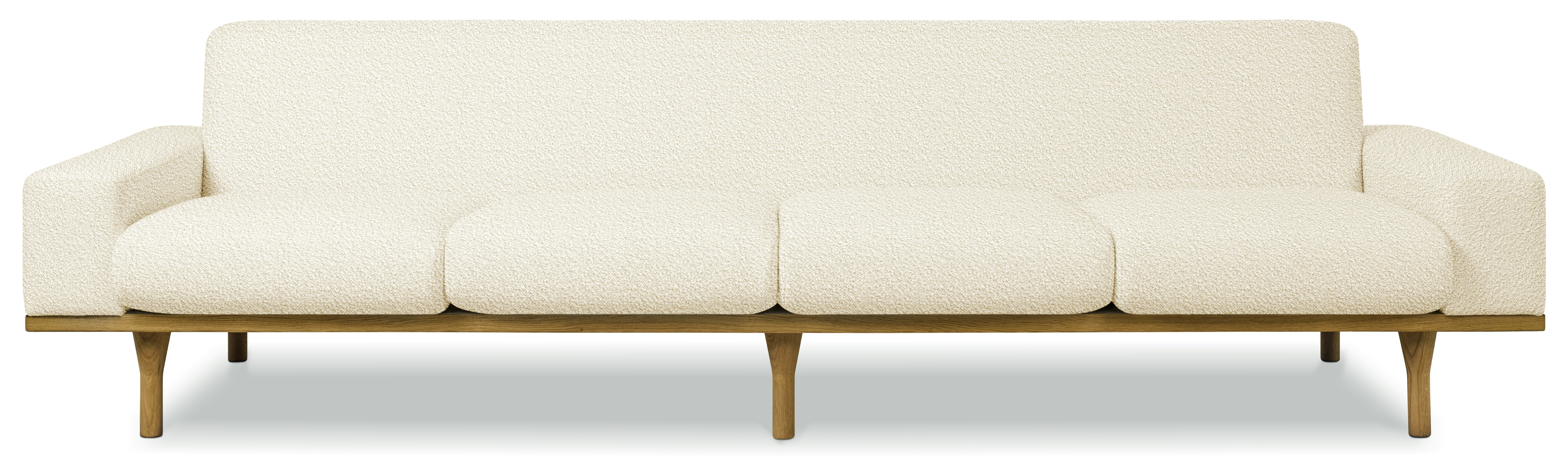 An SW 50 Model 50-4 Sofa in Karakorum Ivory viewed from the front