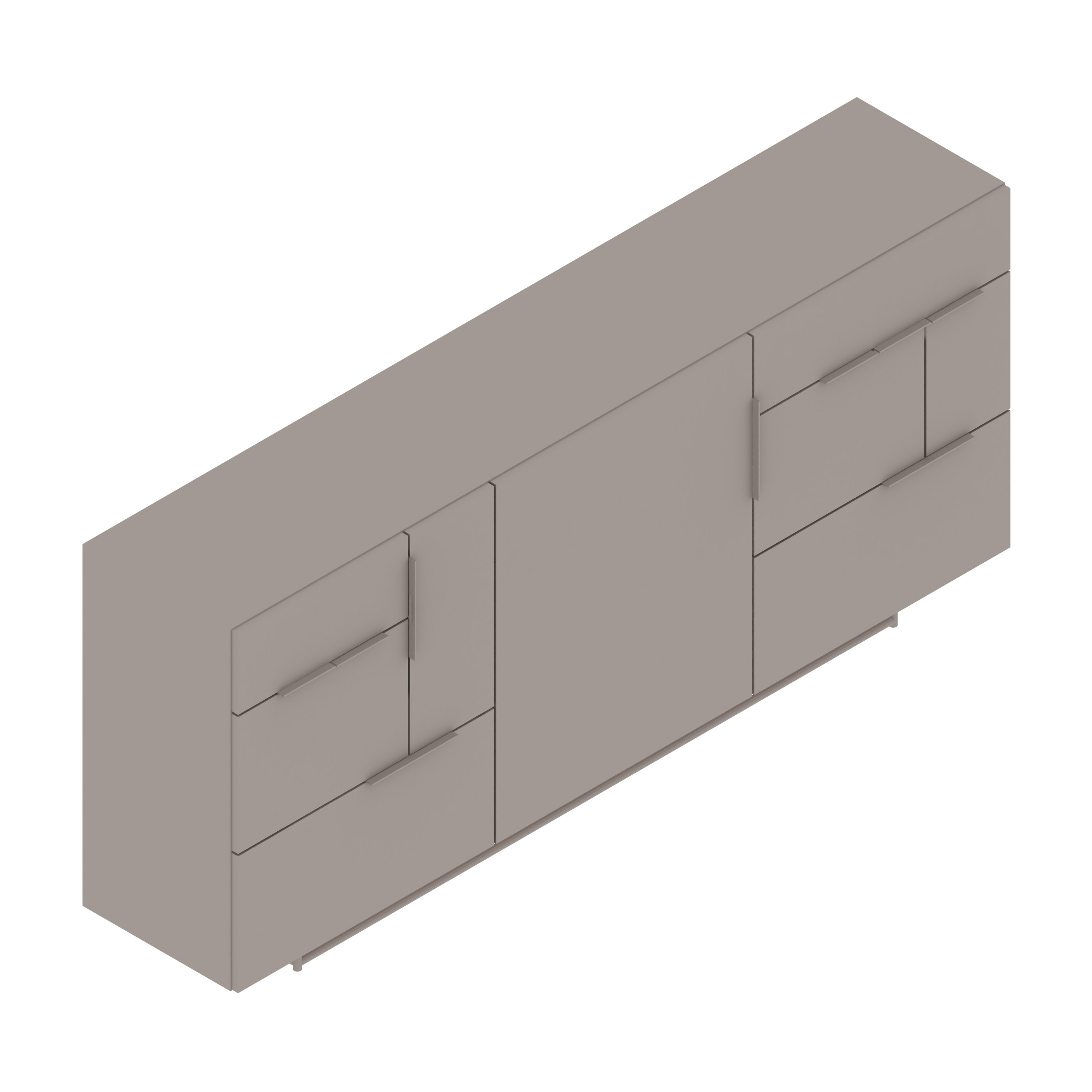 A generic rendering - Domino Sideboard | 3 Units Wide